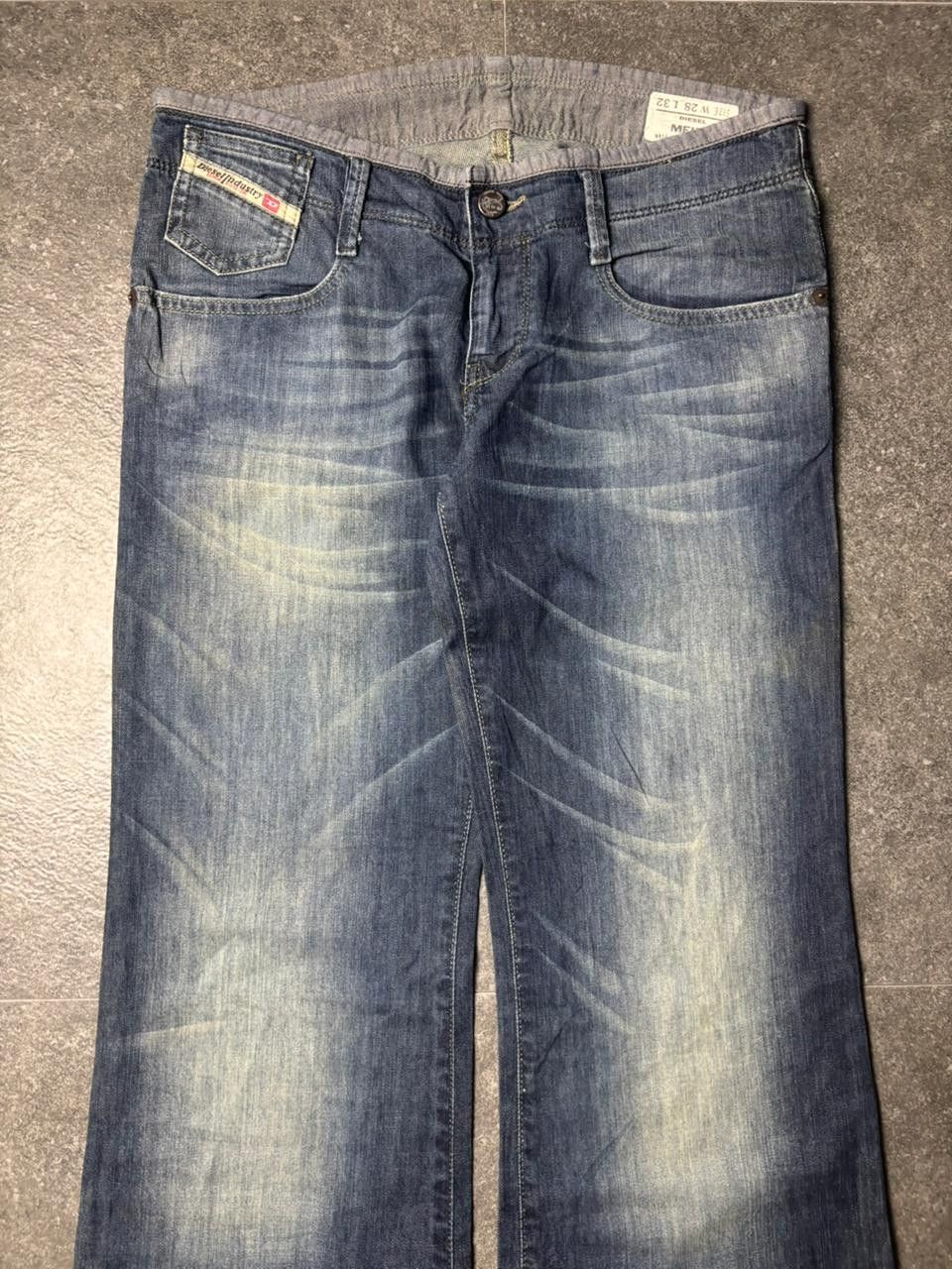 Diesel 2000s Diesel Melty Super Flared Stretch Jeans Size 28" / US 6 / IT 42 - 2 Thumbnail