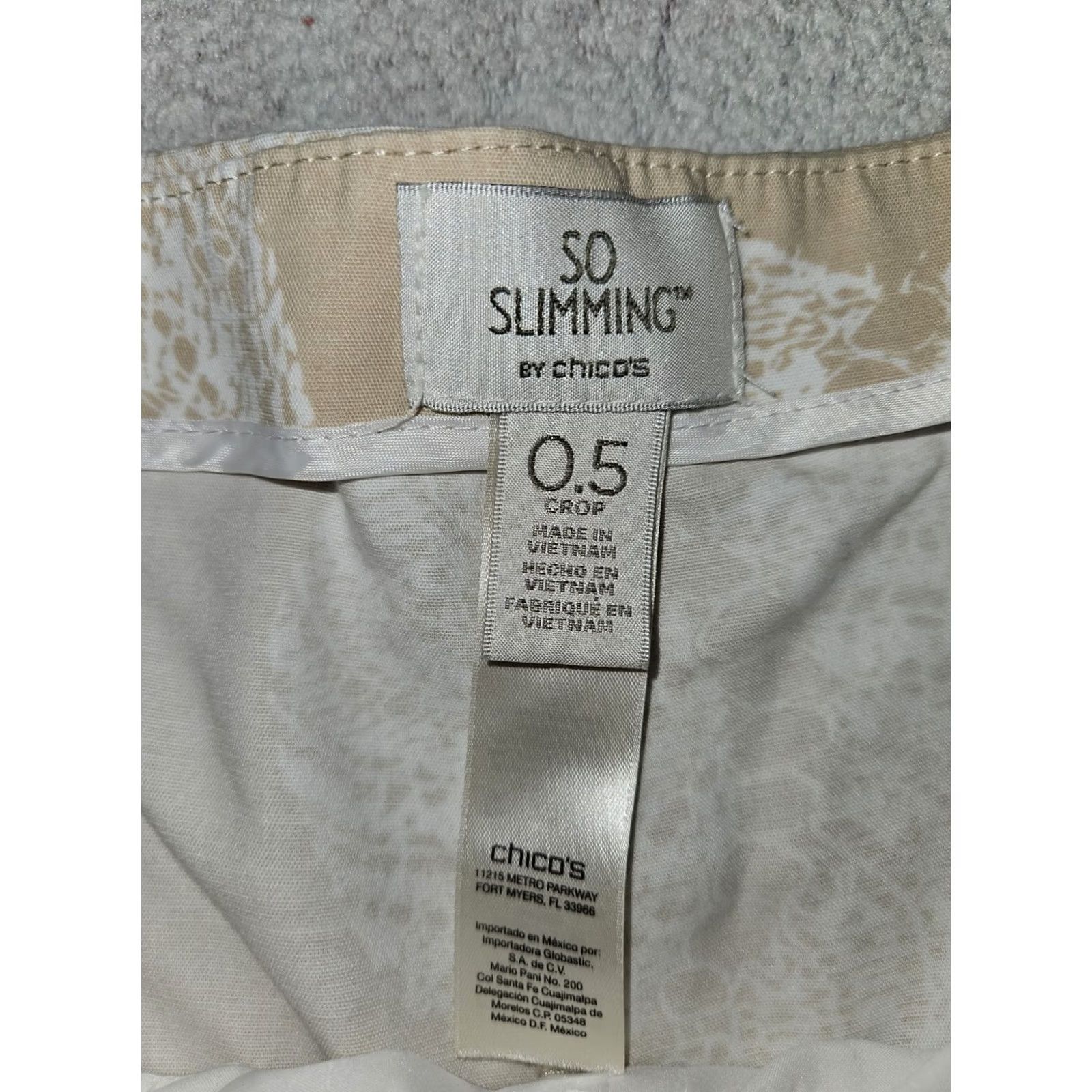 Vintage Chico's Crop Capris Pants Size 0.5 Women's Slimming Casual Workwear Brown Size ONE SIZE - 2 Thumbnail