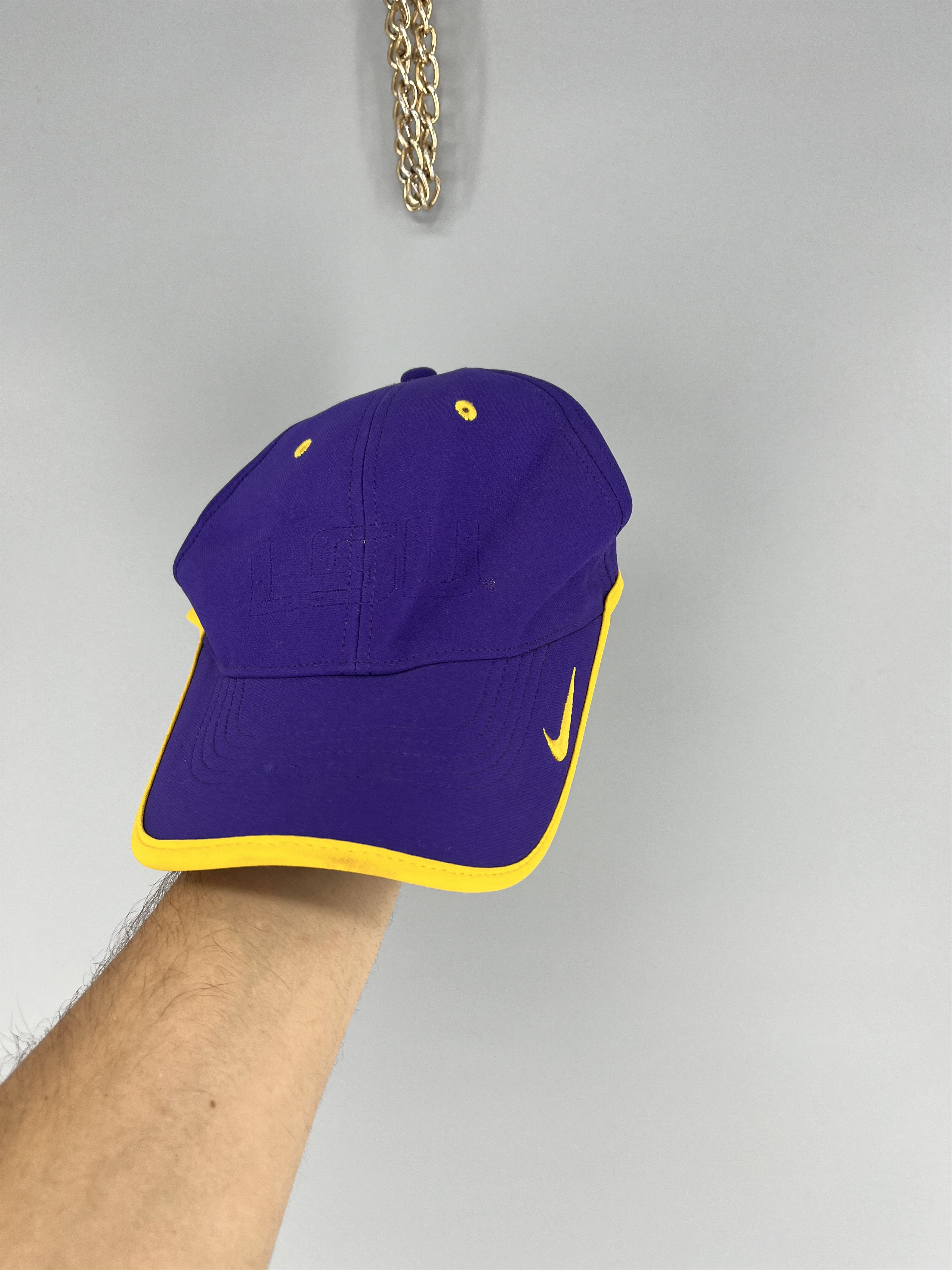 Nike LSU Tigers Nike Ball Cap Hat Adult One Size Purple Gold Size ONE SIZE - 1 Thumbnail
