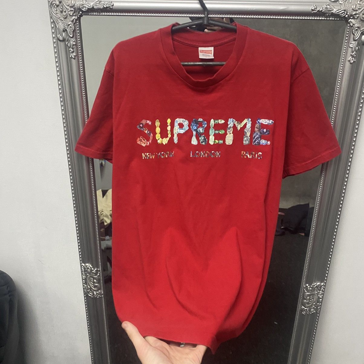 Supreme Supreme T-Shirt big logo Size US L / EU 52-54 / 3 - 3 Thumbnail
