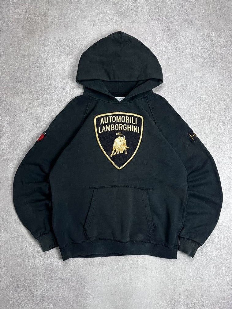 Lamborghini Vintage Lamborghini Boxy Racing Heavy Cotton Hoodie Y2K XL Size US XL / EU 56 / 4 - 1 Thumbnail