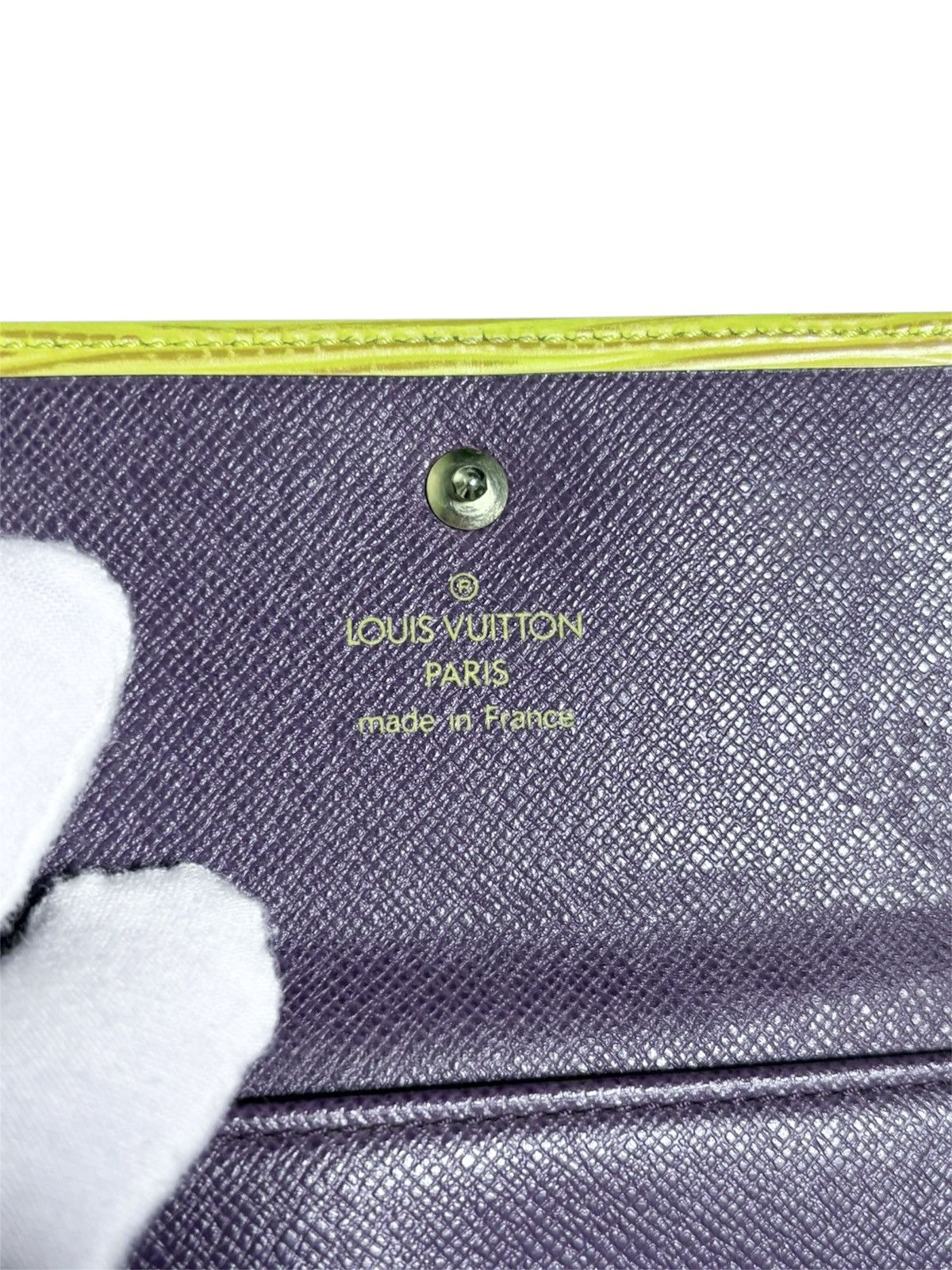 Louis Vuitton LV Elise Trifold Wallet in Tassil Yellow Epi Leather Size ONE SIZE - 4 Thumbnail