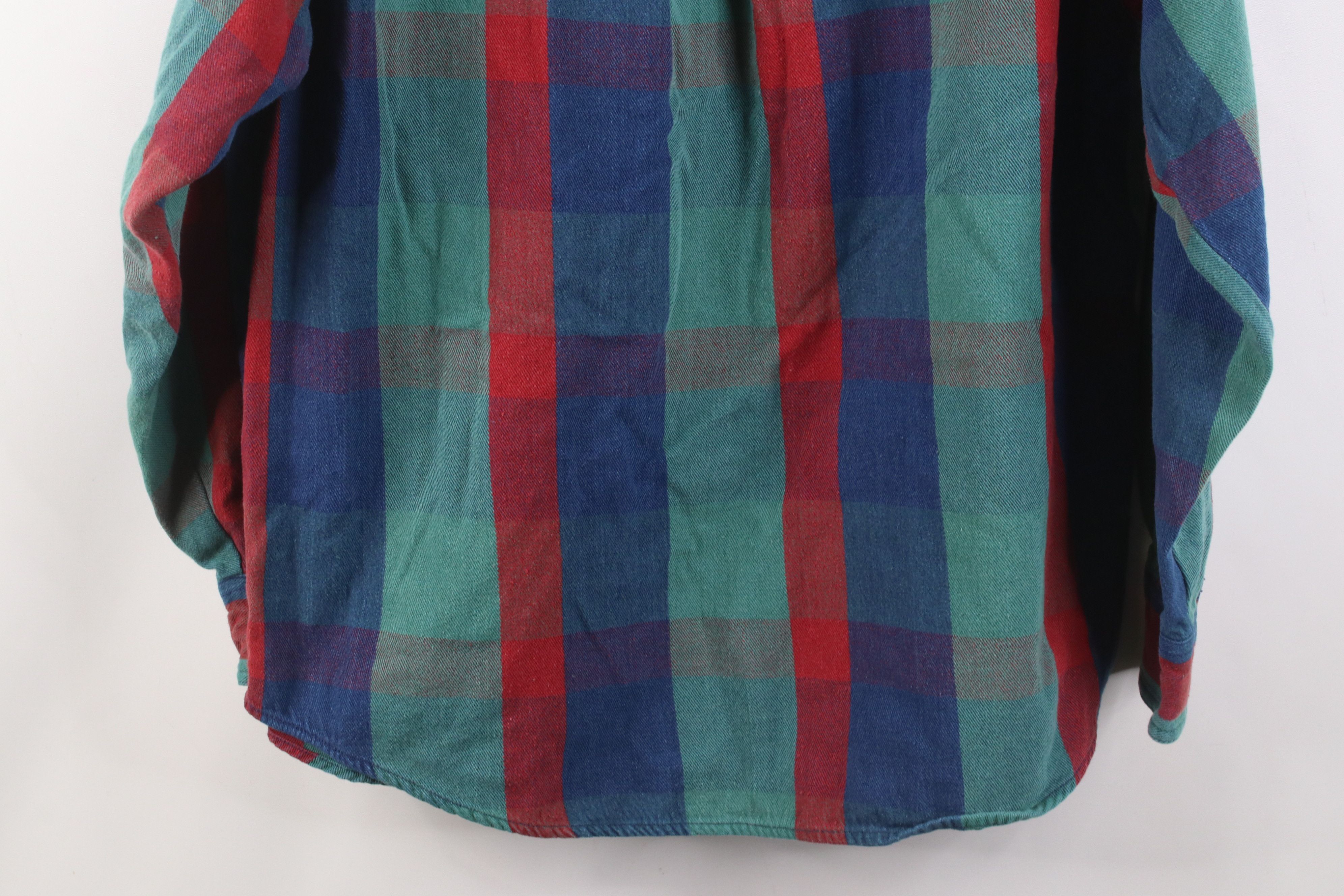 Vintage Vintage 90s Streetwear Flannel Collared Button Down Shirt Size US L / EU 52-54 / 3 - 12 Thumbnail