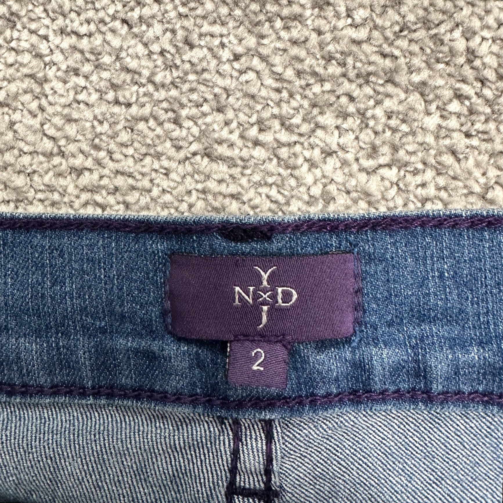 NYDJ NYDJ Crop Denim Jeans Womens 2 Blue Straight Leg Mid Rise Stretch Casual 27x20 Size 26" / US 2 / IT 38 - 7 Thumbnail