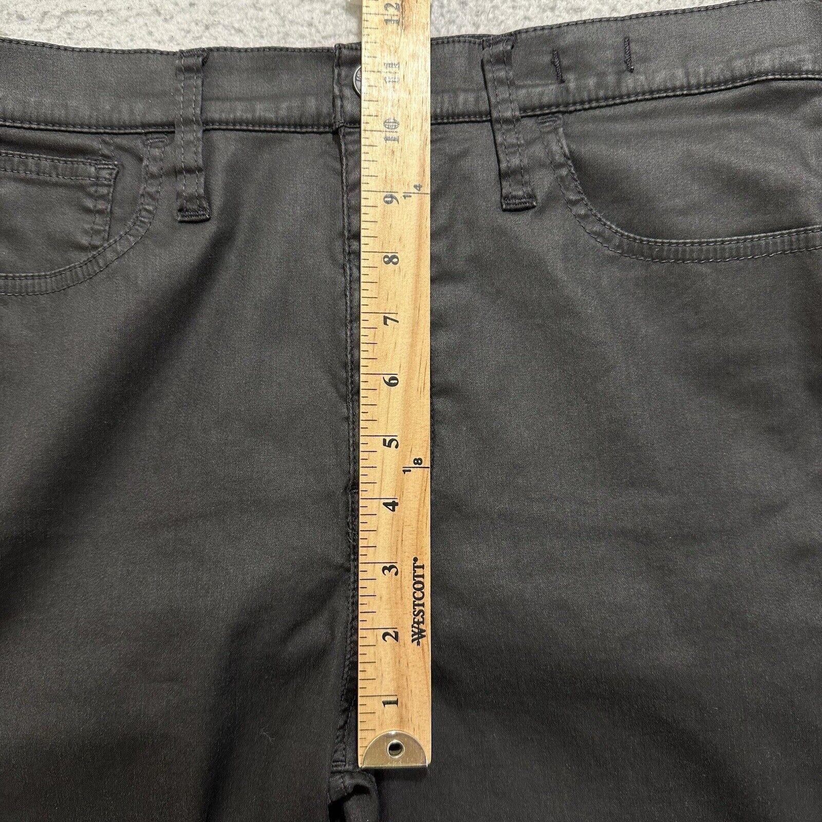 Madewell Madewell Women's 32 Black 10" High-Rise Skinny Jeans Coated Size 32" / US 10 / IT 46 - 12 Thumbnail