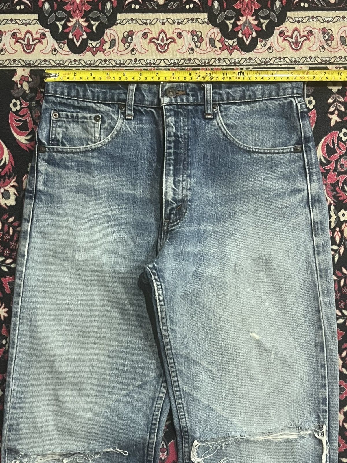 Levi's Vintage Y2K Levi’s 509 Blue Faded Washed Distressed Jeans Size US 32 / EU 48 - 12 Thumbnail