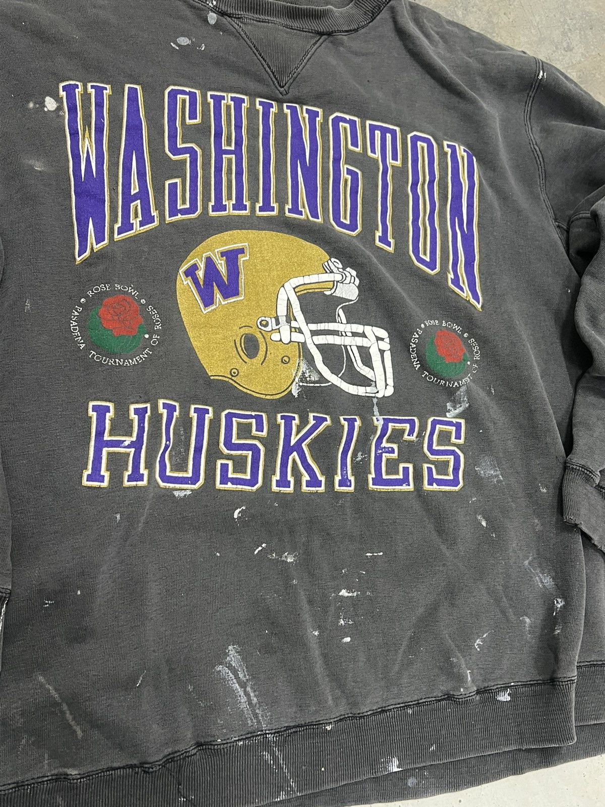 Vintage vintage 90s Washington Huskies crewneck Size US XL / EU 56 / 4 - 2 Thumbnail
