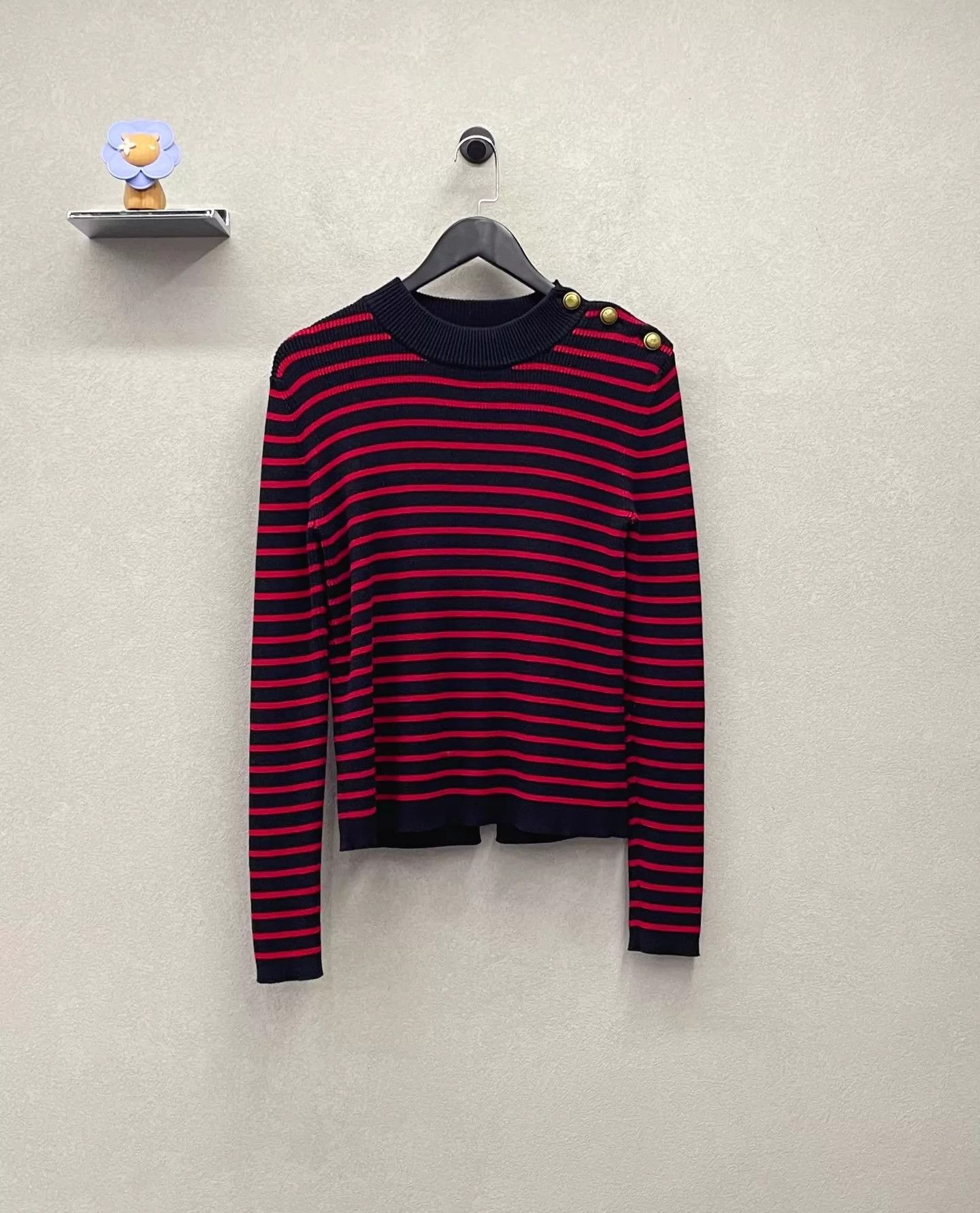 RED Valentino Red Valentino Striped Knit Long Sleeve Oversized Unisex M Size M / US 6-8 / IT 42-44 - 1 Thumbnail