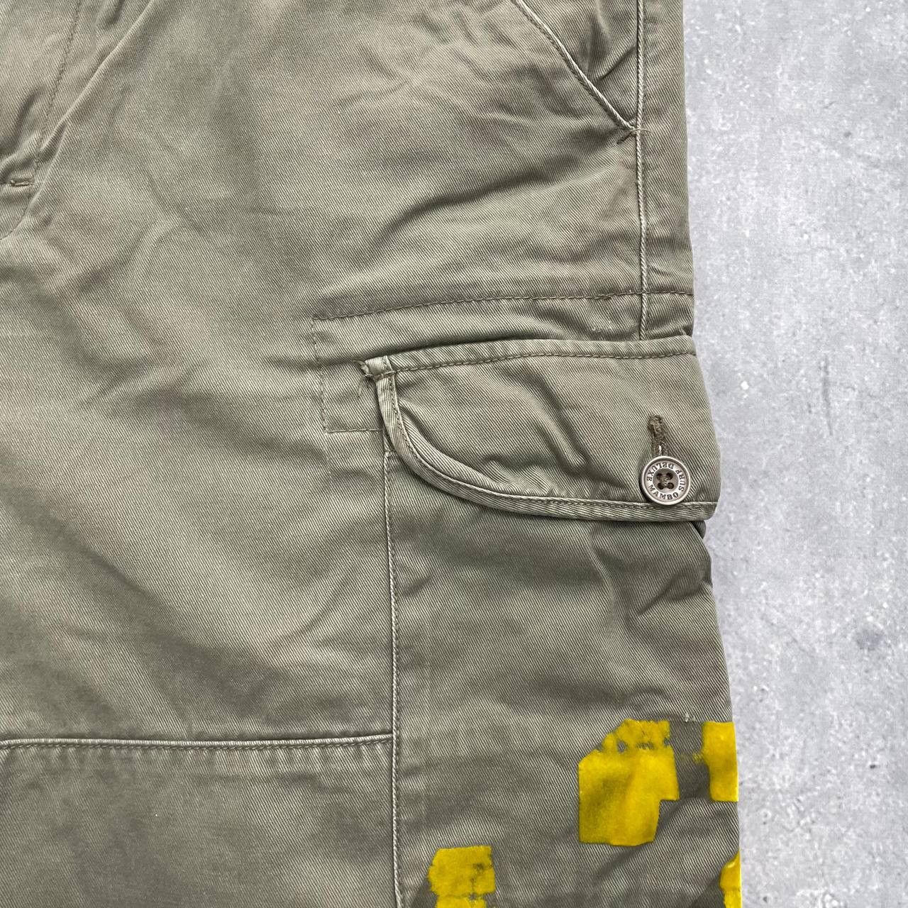 Mambo × Vintage Vintage Mambo Cargo Shorts Faded Olive Green Size 36 Size US 36 / EU 52 - 10 Thumbnail
