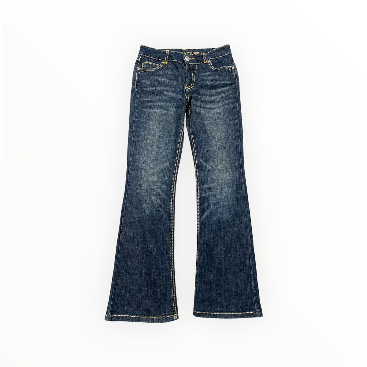 Masaki Matsushima Masaki Matsushima Flare Low Rise Stone Wash Designer Jeans Size US 30 / EU 46 - 1 Thumbnail