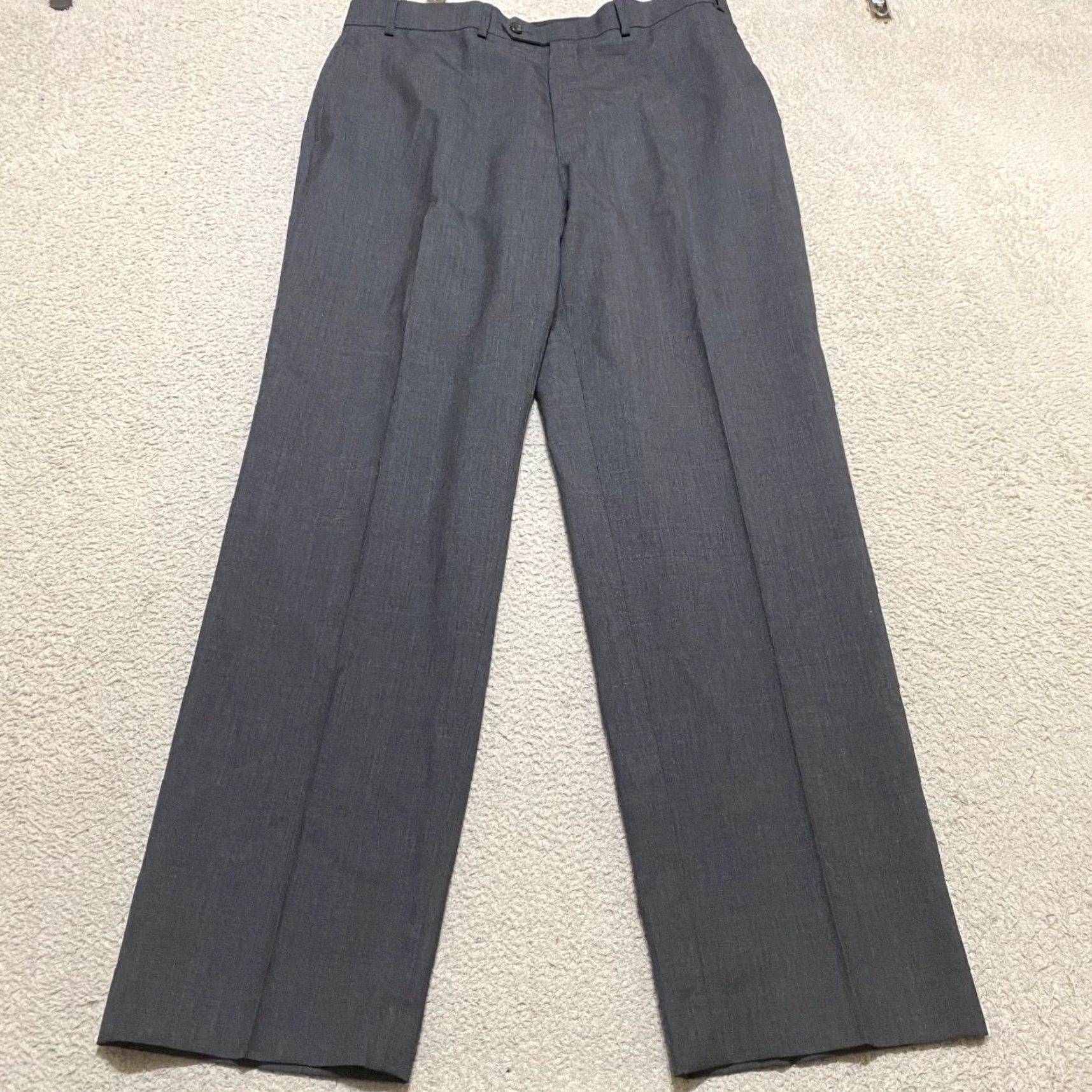 Ralph Lauren Lauren Ralph Lauren Mens Dress Pants Gray Wool Straight 36x32 Size US 36 / EU 52 - 2 Thumbnail