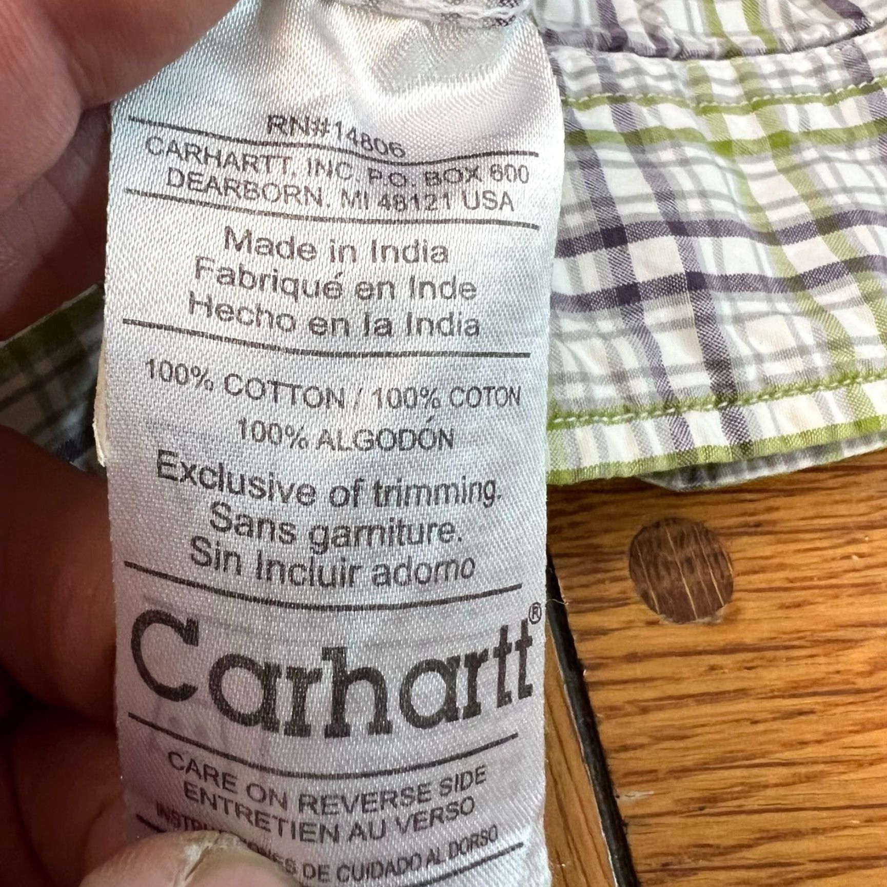 Carhartt Carhartt Shirt Mens Medium Plaid Long Sleeve Button Multicolor Pocket Size US M / EU 48-50 / 2 - 6 Thumbnail
