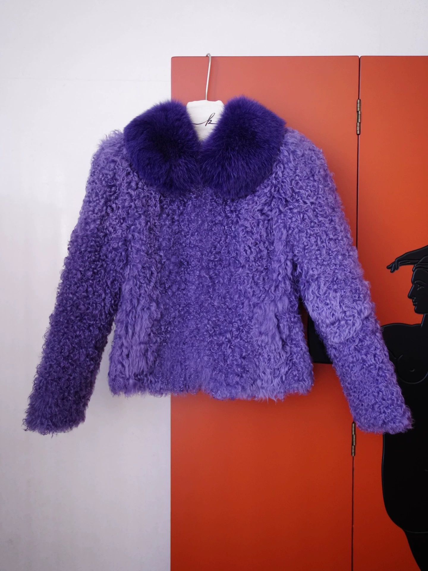 Vintage Vintage Rare Purple Curly Shearling Size S Size S / US 4 / IT 40 - 4 Thumbnail