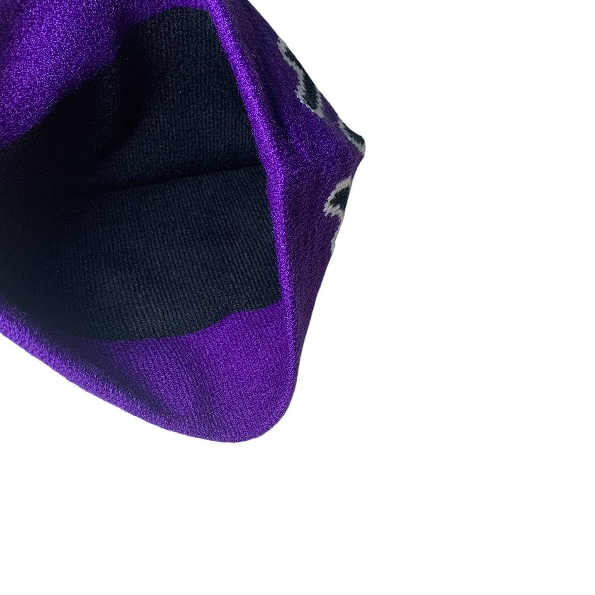 Other Purple Flame Knitted Streetwear Beanie Size ONE SIZE - 6 Thumbnail
