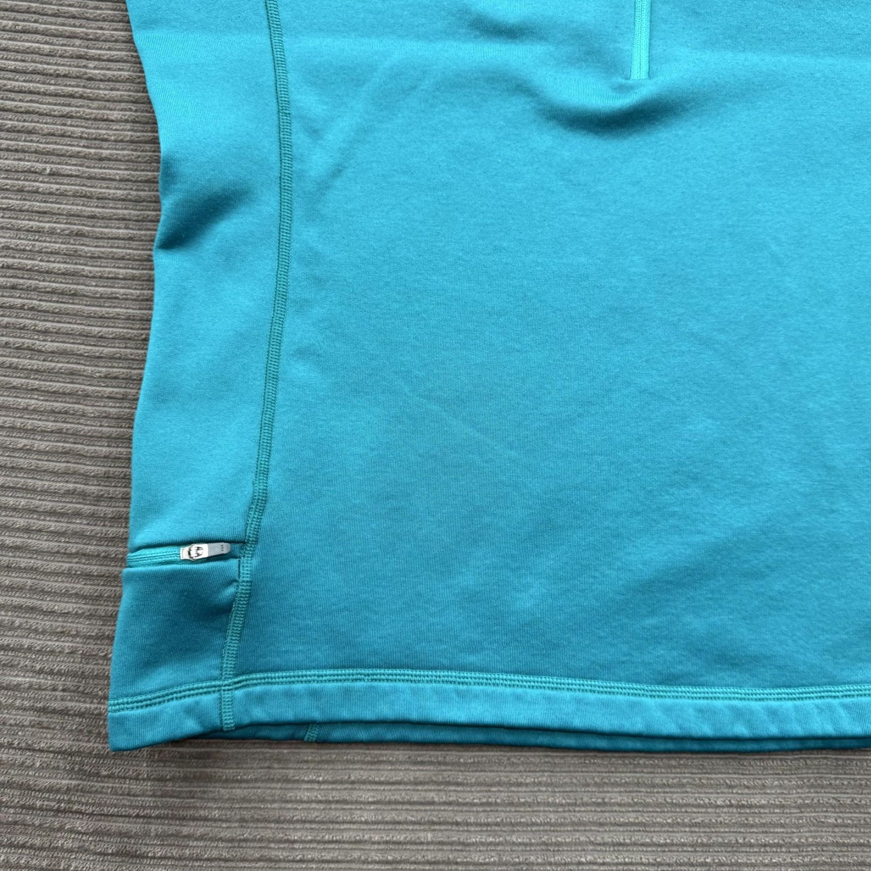 Patagonia Patagonia Pullover Womens Medium Blue Quarter Zip Stretch Outdoor Downstream Investments Logo Raglan Sleeve Mock Neck Athletic 1/4 Zip Size M / US 6-8 / IT 42-44 - 7 Thumbnail