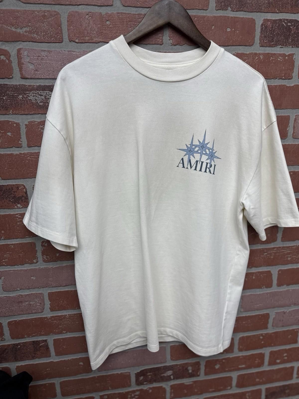 Amiri Size XS - Amiri Tee White Starburst Shirt Logo $880 Retail Size US XS / EU 42 / 0 - 6 Thumbnail