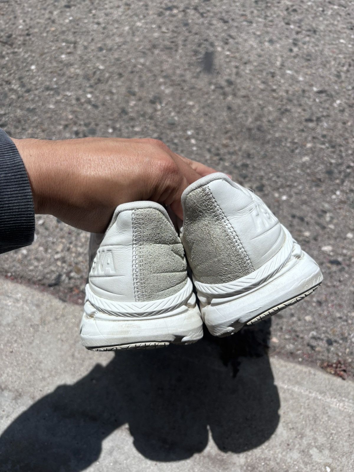 Hoka Hoka Clifton LS Off White Size US 9 / EU 42 - 7 Thumbnail