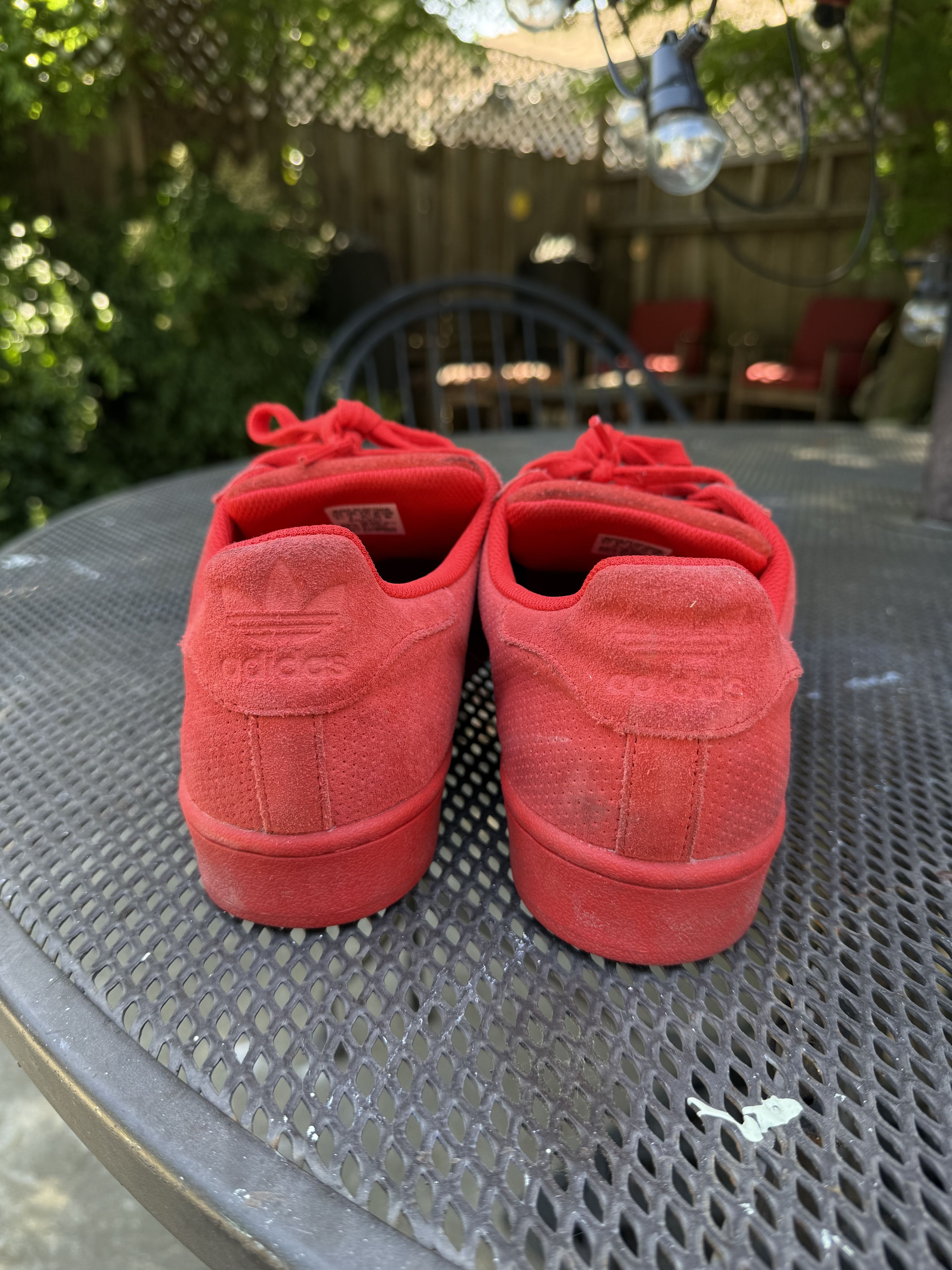 Adidas Adidas Triple Red Suede Superstar Size US 9.5 / EU 42-43 - 3 Thumbnail