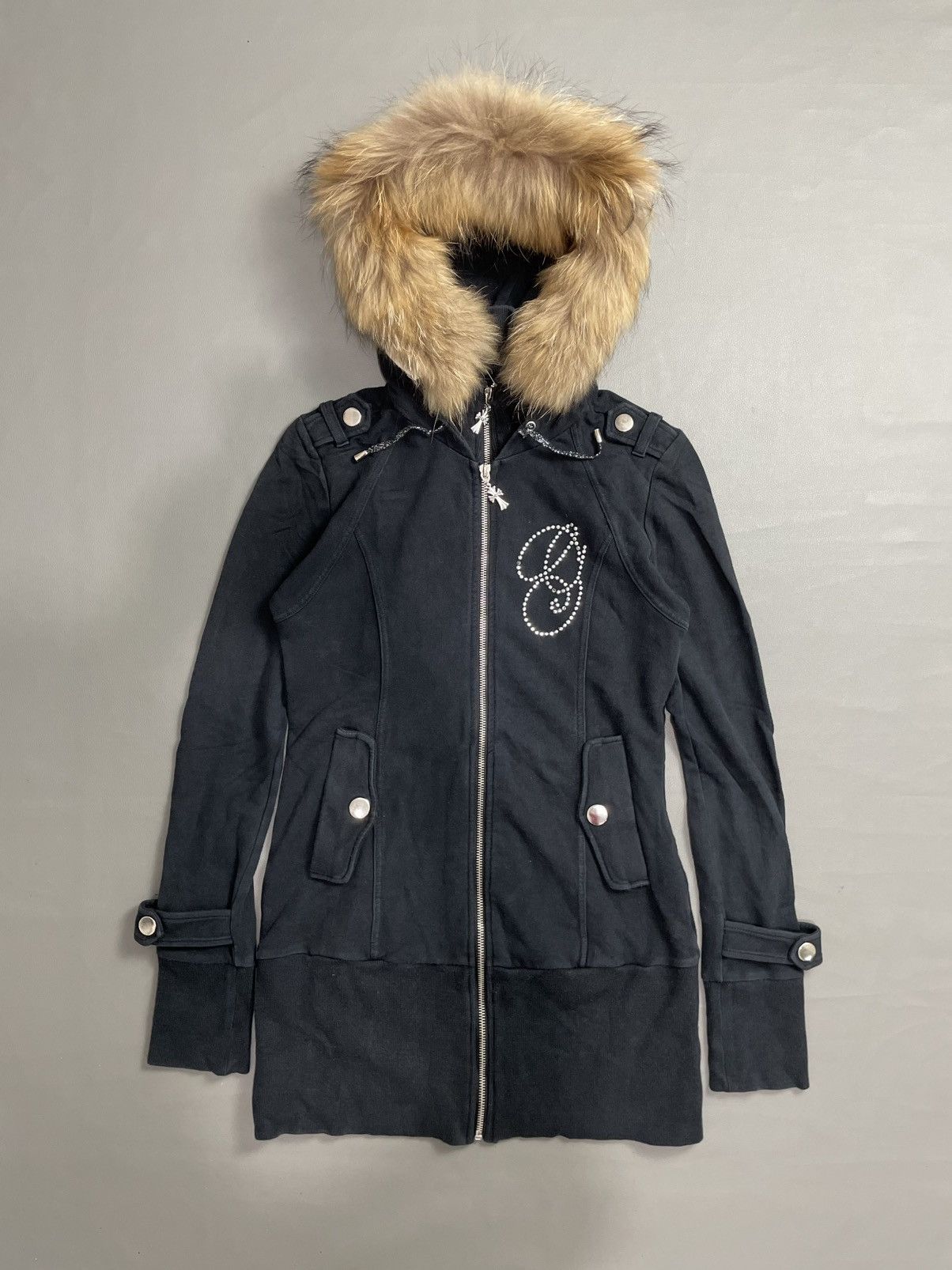 Beauty Beast Ggpx Gothic Fur Hoodie Double Layer Punks Style Size M / US 6-8 / IT 42-44 - 1 Thumbnail