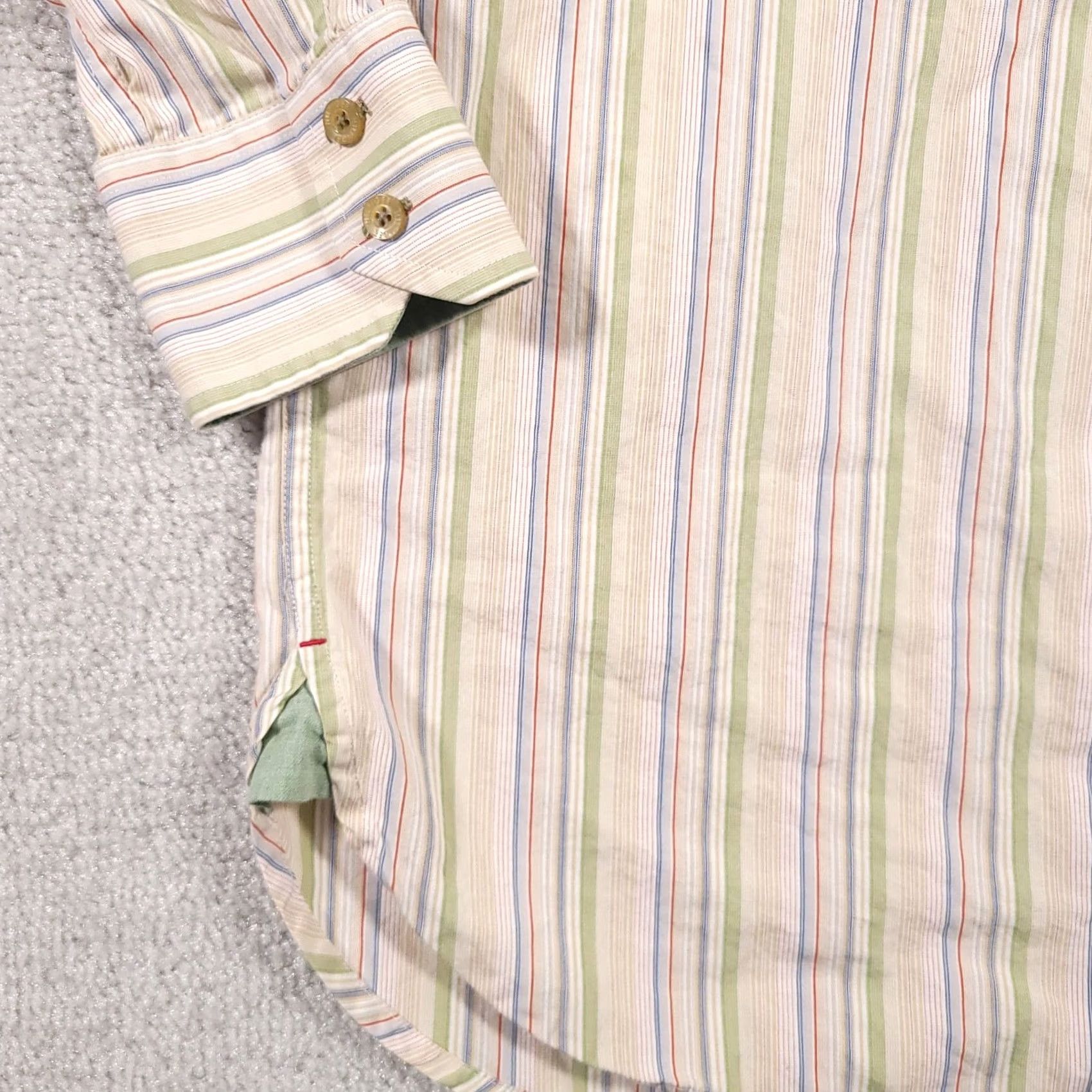 Tommy Hilfiger Tommy Hilfiger Shirt Mens Medium Striped 80s 2 Ply Long Sleeve Button-Down Pocket Multi Color Size US M / EU 48-50 / 2 - 6 Thumbnail