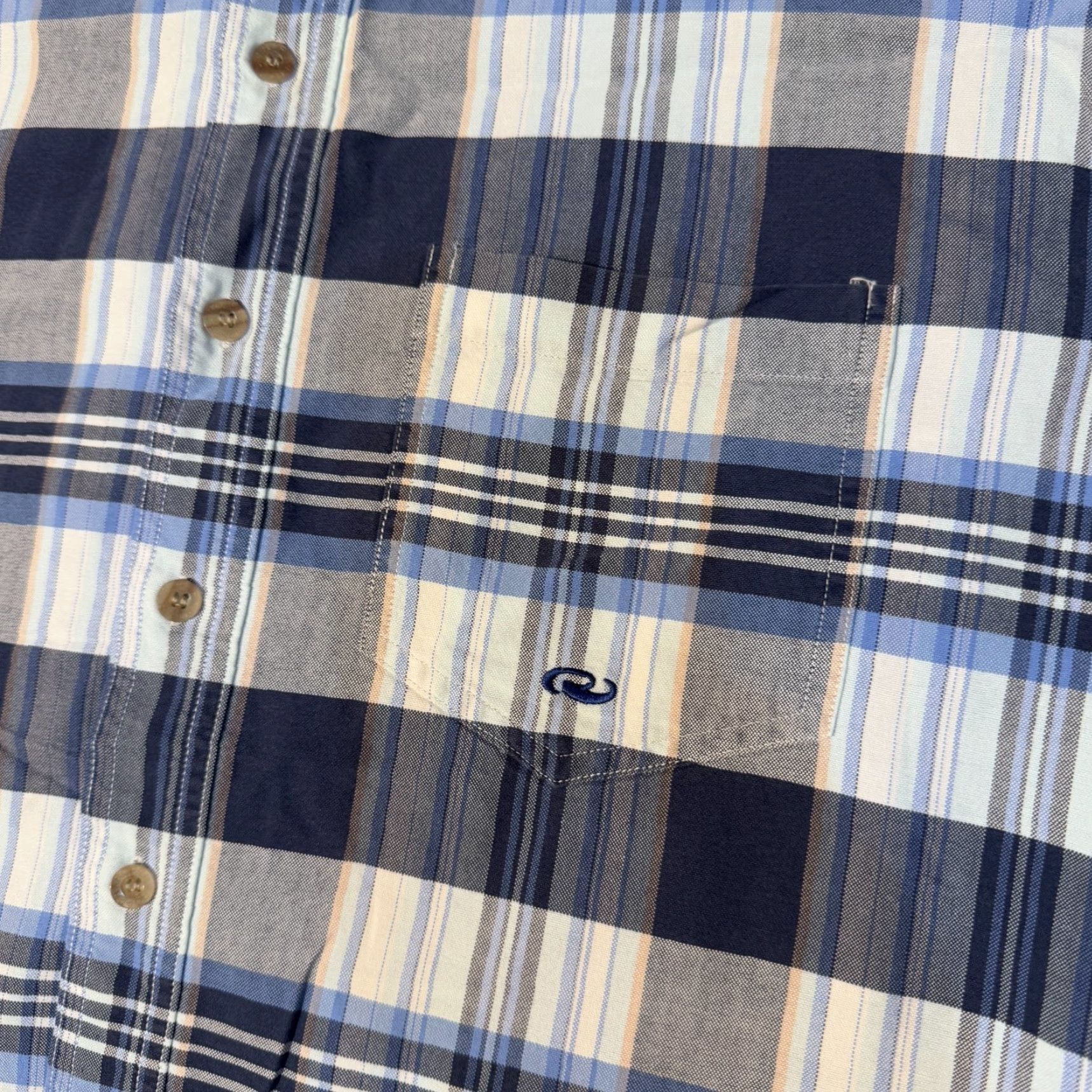 Roper Roper Shirt M Western Blue Plaid Long Sleeve Button Up Rodeo Size US XL / EU 56 / 4 - 2 Thumbnail