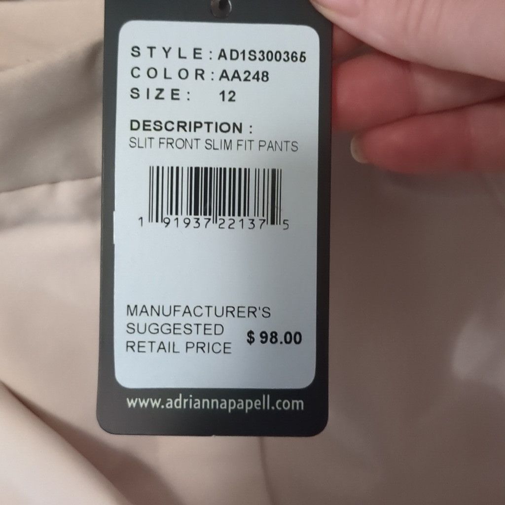 Adrianna Papell Adrianna Papell blush pink trousers size 12 Size 34" / US 12 / IT 48 - 4 Thumbnail