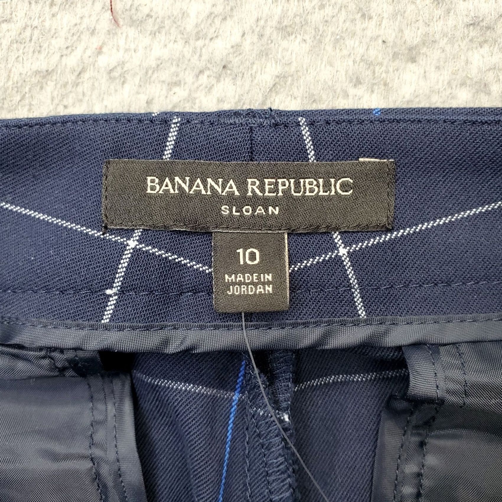 Banana Republic Banana Republic Sloan Dress Pants Womens Size 10 Multi Plaid Slim Tapered Workwear Size 32" / US 10 / IT 46 - 7 Thumbnail