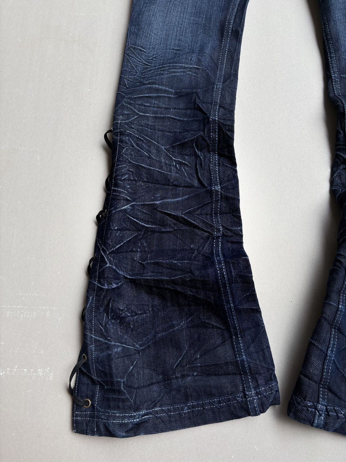Japanese Brand Antik lace up flare jeans Size US 26 / EU 42 - 4 Thumbnail