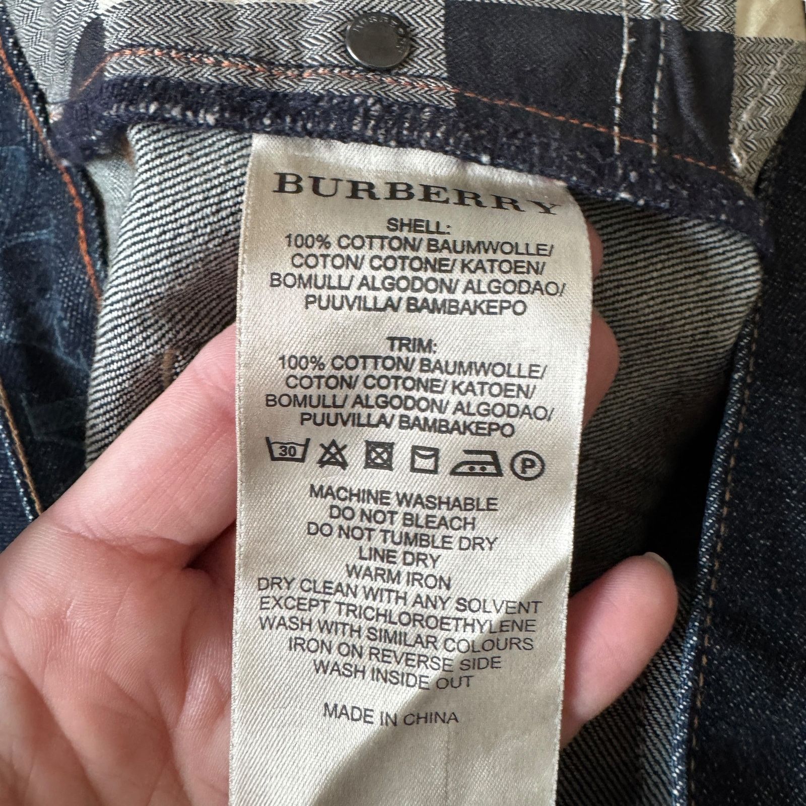 Burberry Burberry Brit Steadman Straight Leg Jeans Dark Wash Size US 30 / EU 46 - 6 Thumbnail