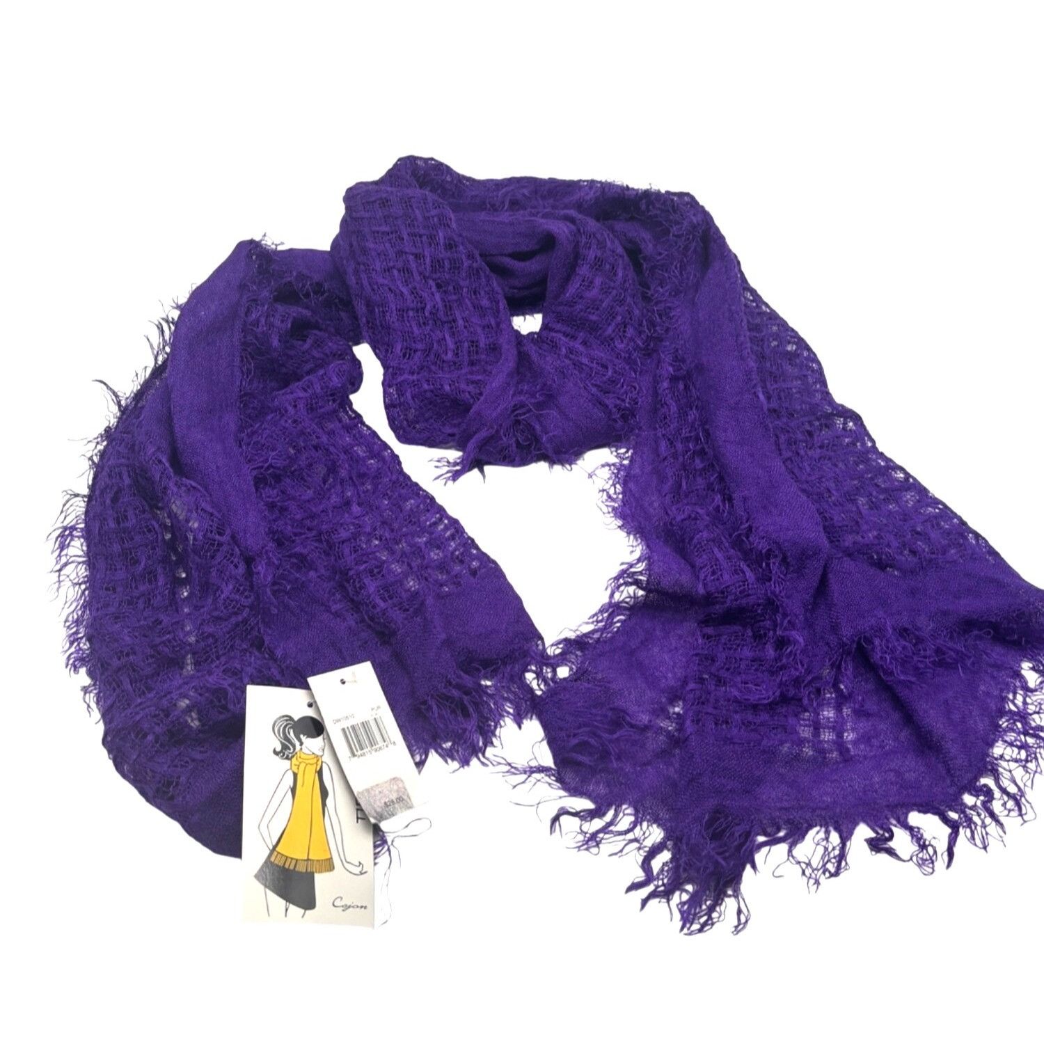Other Cejon Women's Loosely Woven Fashion Scarf, Purple, OS Size ONE SIZE - 8 Thumbnail
