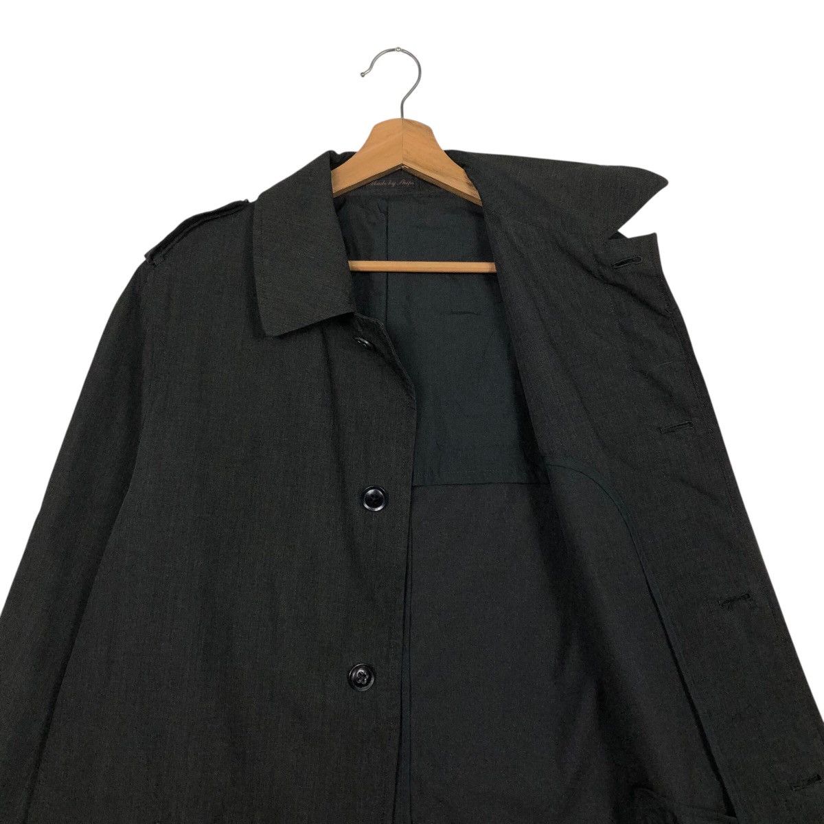 Japanese Brand 📌Vintage Long Jacket Rich Black Ships Japan Made Size US L / EU 52-54 / 3 - 14 Thumbnail
