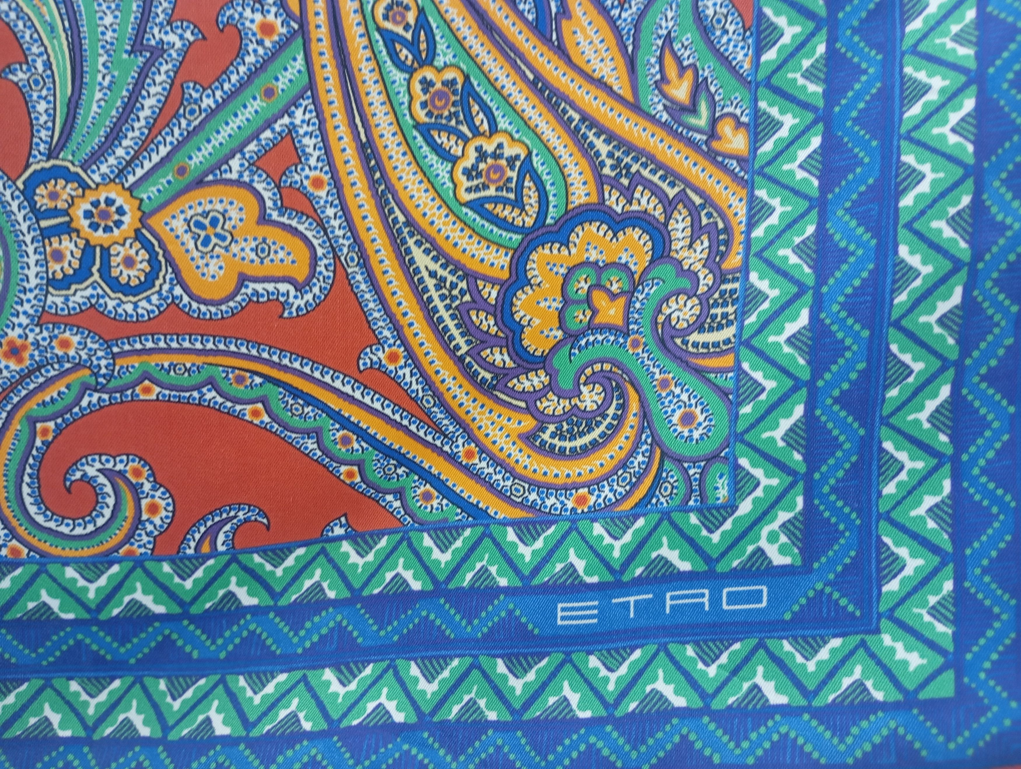 Etro Etro Milano silk handkerchief scarvea acag Size ONE SIZE - 2 Thumbnail