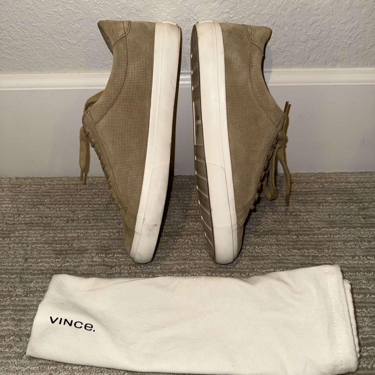 Vince VINCE Men’s Fulton Suede Beige Perforated Sneakers Size 10.5 Size US 10.5 / EU 43-44 - 4 Thumbnail