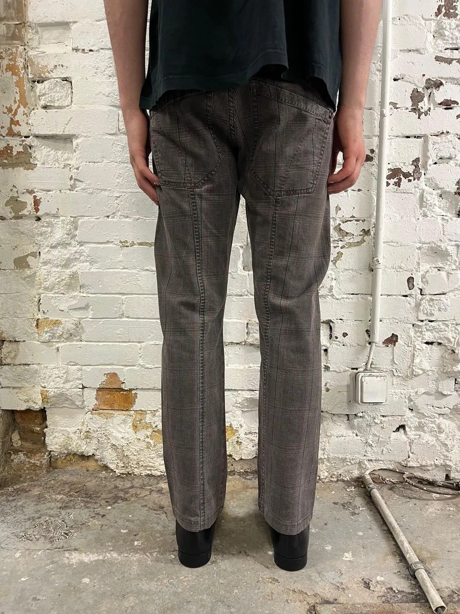Marithe + Francois Girbaud 2000s Marithé + François Girbaud Grey & Brown Houndstooth Cozy Pants Size US 30 / EU 46 - 4 Thumbnail