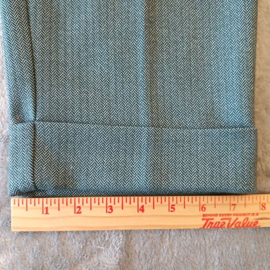 J. Jill J. Jill Pants Womens Large Green Herringbone Cuffed Pull On Pockets Ankle Straight Vintage No Size 36" / US 14 / IT 50 - 6 Thumbnail