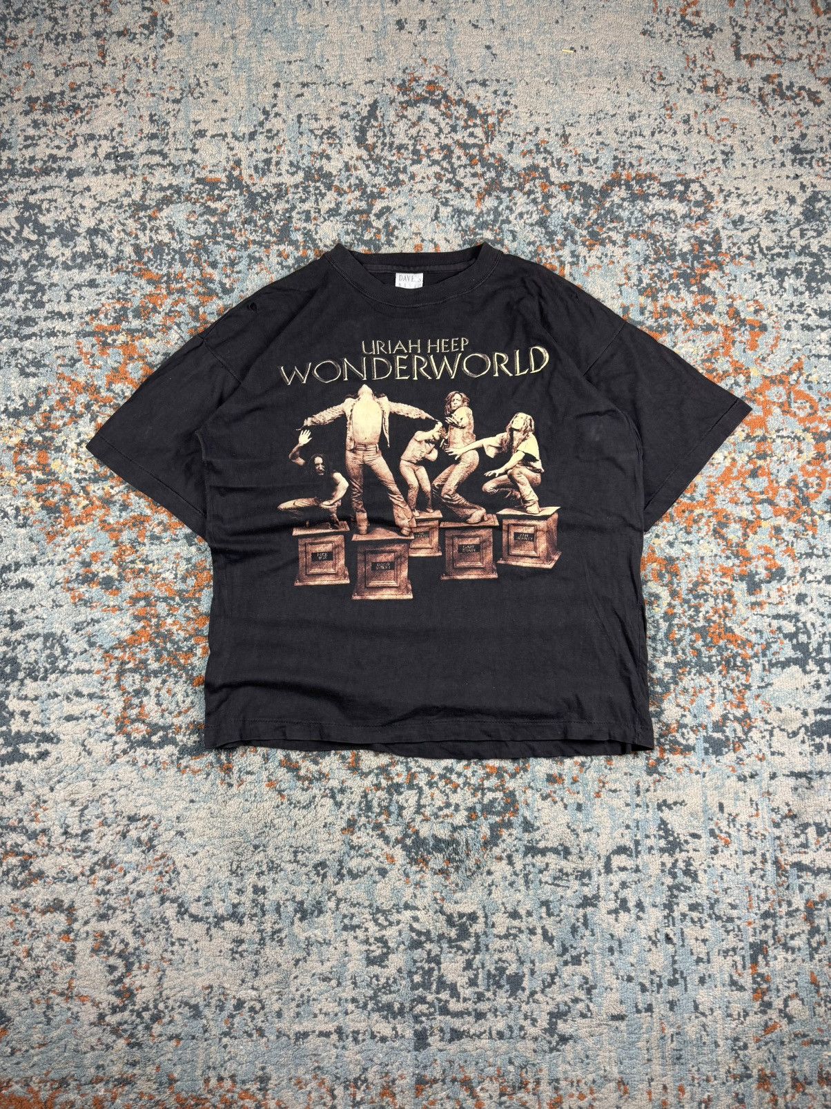 Band Tees Vintage 90s Uriah Heep wonderworld graphic band tee boxy fit Size US L / EU 52-54 / 3 - 1 Thumbnail