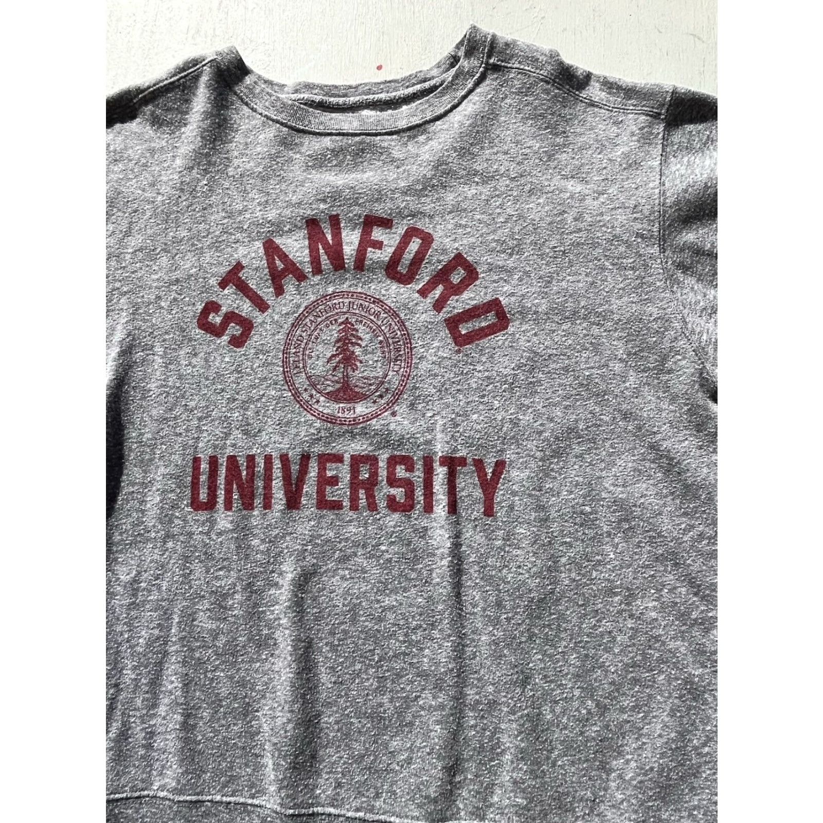 NCAA Men's Stanford University Sweatshirt Gray Spell-Out M NCAA Ivy League Collegiate Shirt Size US M / EU 48-50 / 2 - 2 Thumbnail