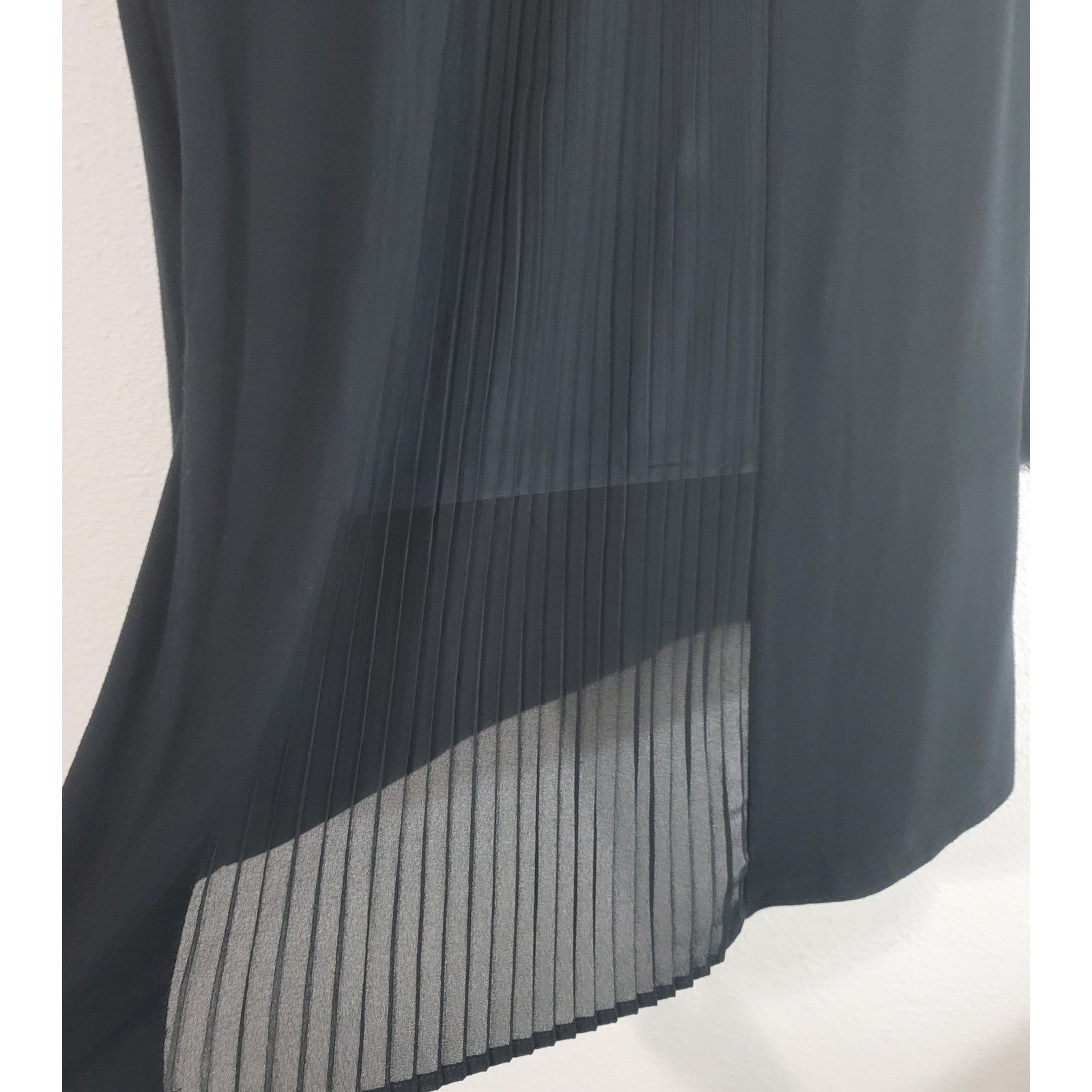 Other Rose & Olive Black Hi Low Shirt M Back Center Pleated Size M / US 6-8 / IT 42-44 - 5 Thumbnail