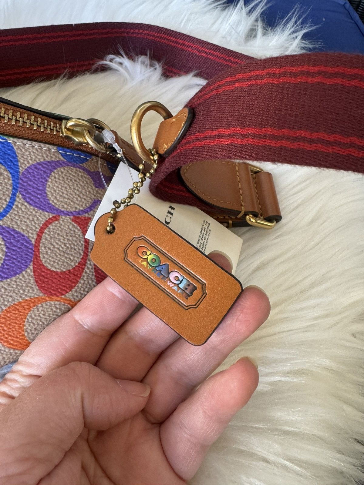 Coach Coach Charter Belt Bag 7 In Rainbow Signature Canvas Size ONE SIZE - 11 Thumbnail