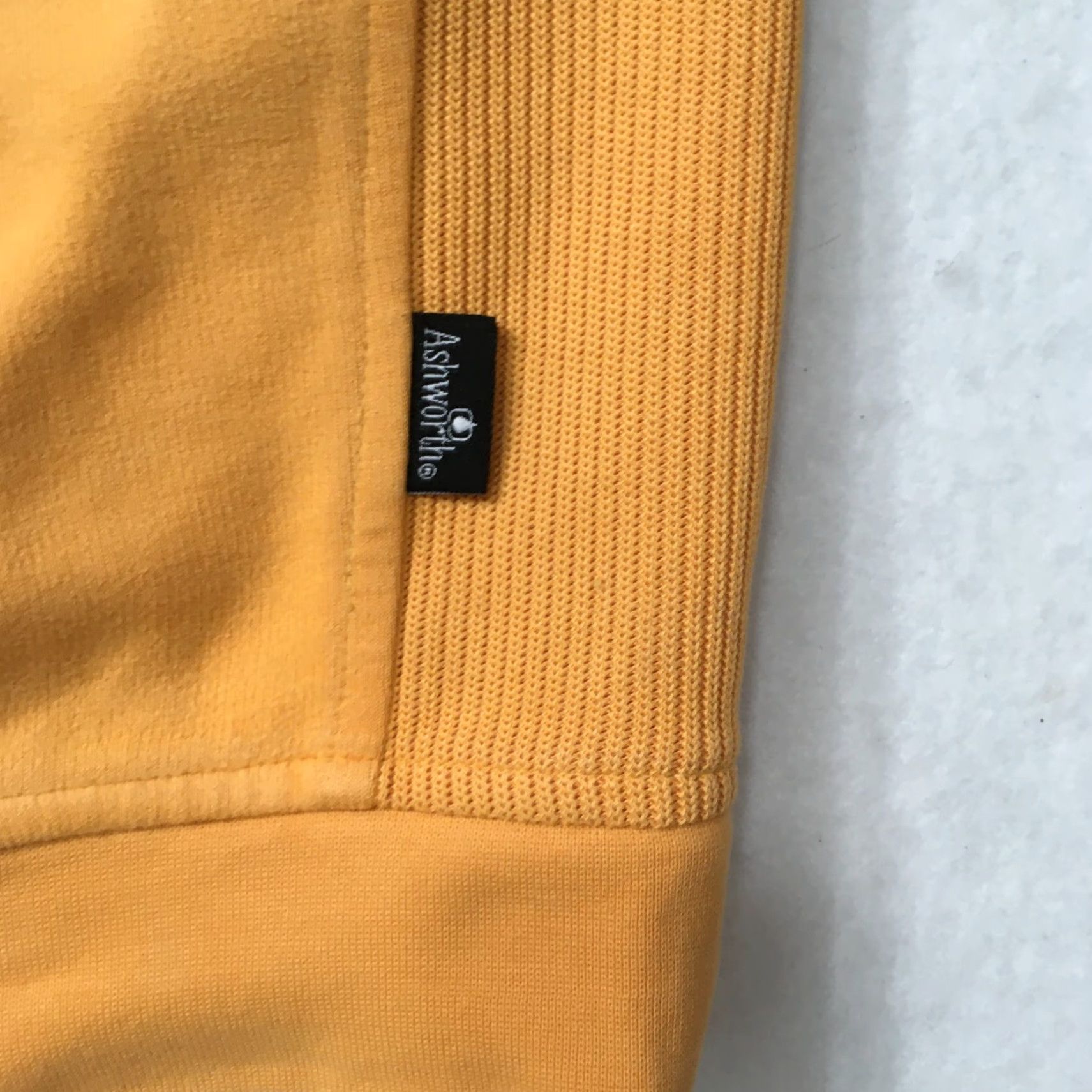 Vintage Ashworth SALINAS Golf Pullover 1/4 Zip Mock Neck Sweatshirt Men L Gold Sweater Size US L / EU 52-54 / 3 - 6 Thumbnail