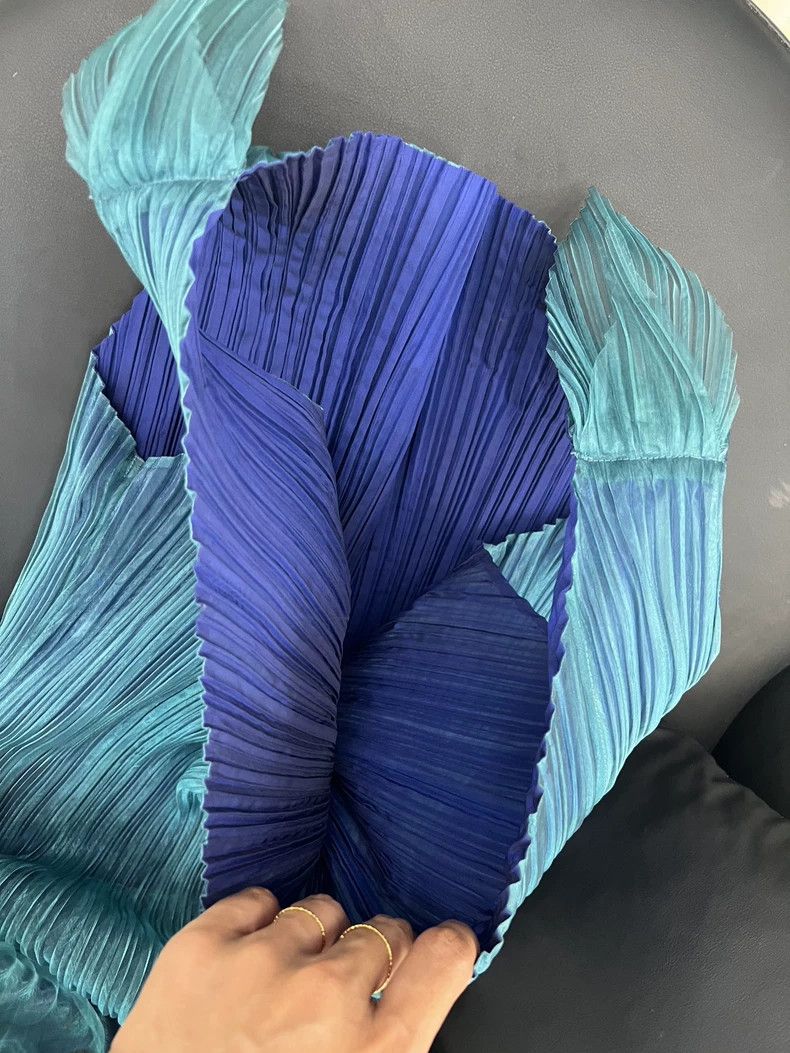 Issey Miyake Issey Miyake size:2 Blue mermaid maiden dress Size XS / US 0-2 / IT 36-38 - 5 Thumbnail
