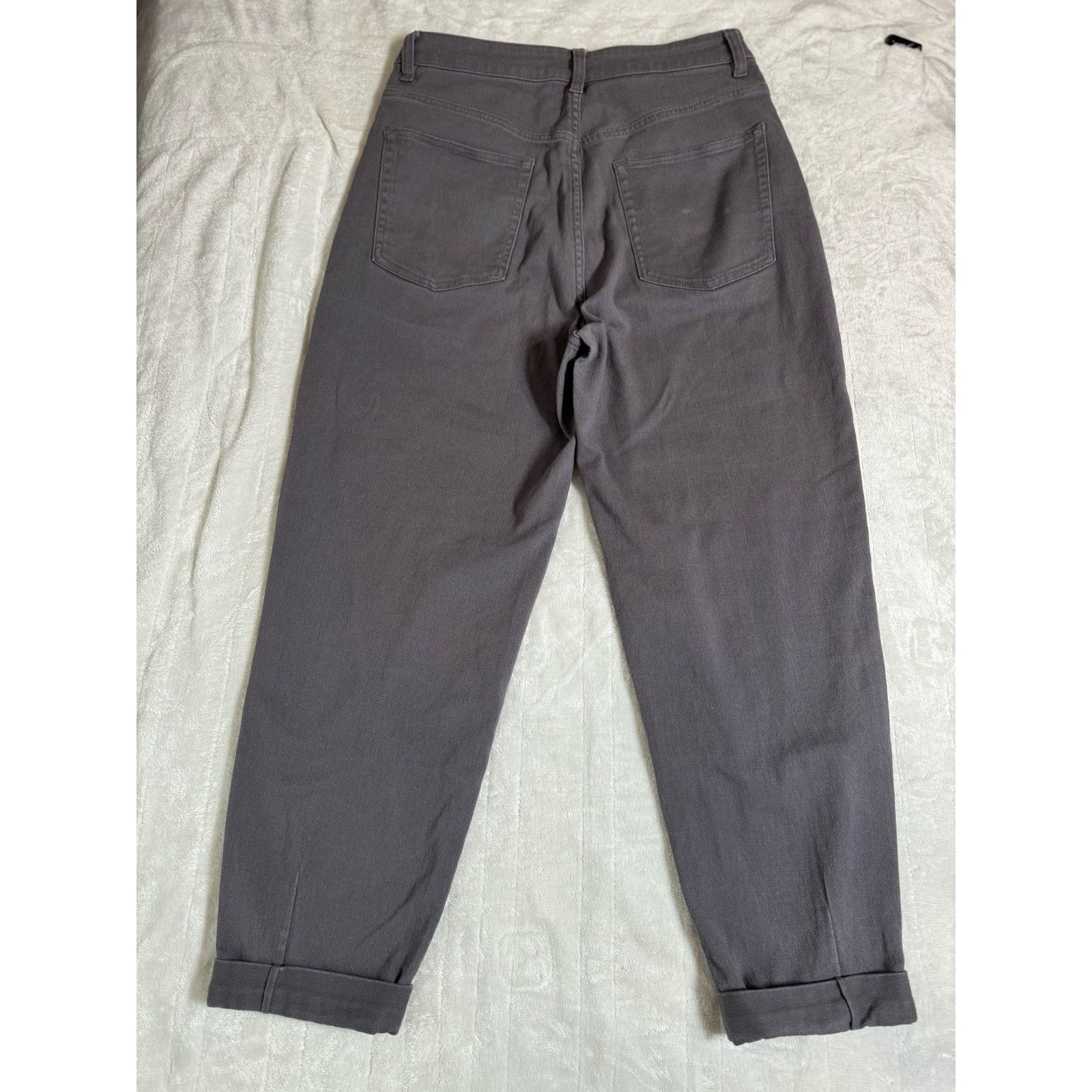 Unknown London Divided By H&M Cropped Jeans Stretch Pocket Cuffed Hem Denim Size 32" / US 10 / IT 46 - 2 Thumbnail