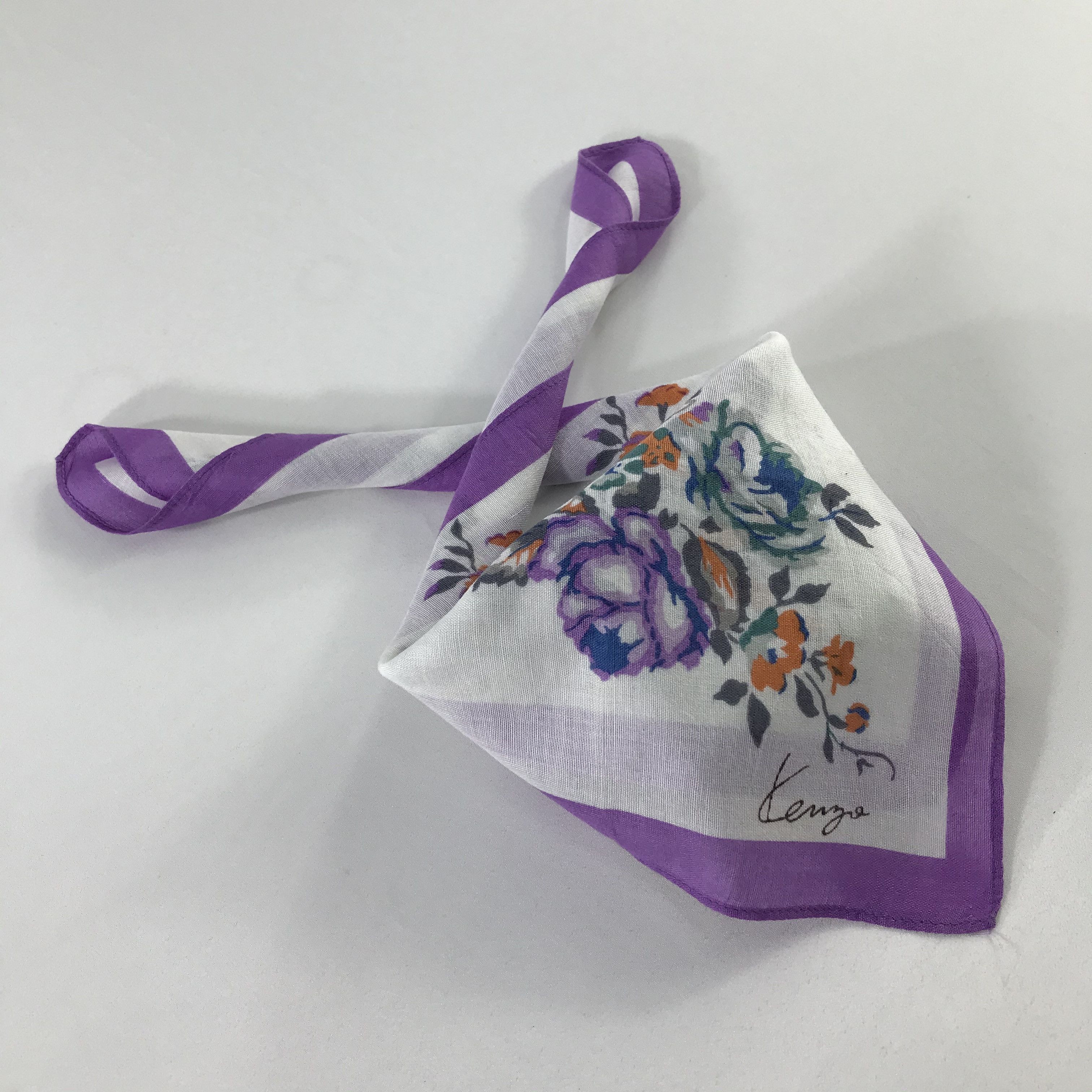 Kenzo × Vintage Kenzo Bandana / Handkerchief / Neckerchief - S930 Size ONE SIZE - 4 Thumbnail
