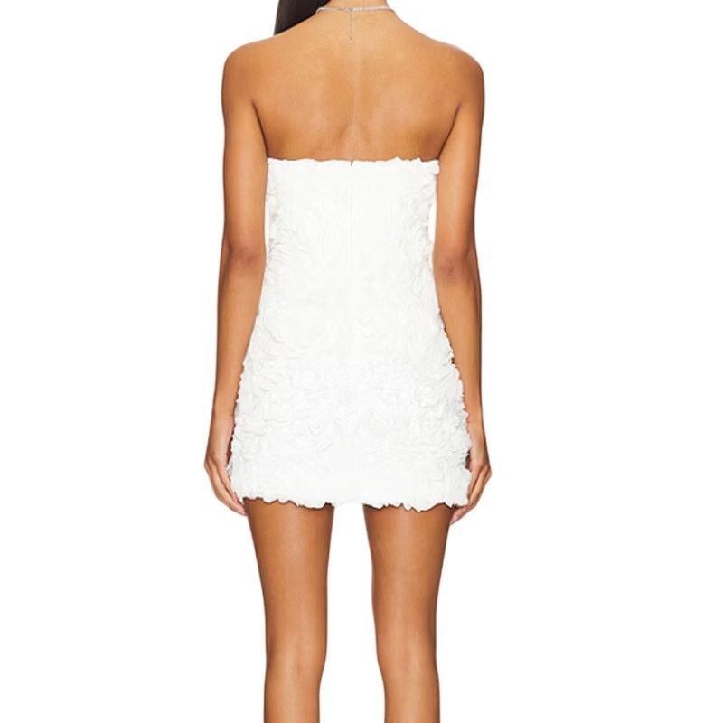 Lovers and Friends Lovers and Friends Lucia Mini Dress in White, Size M Size M / US 6-8 / IT 42-44 - 2 Thumbnail