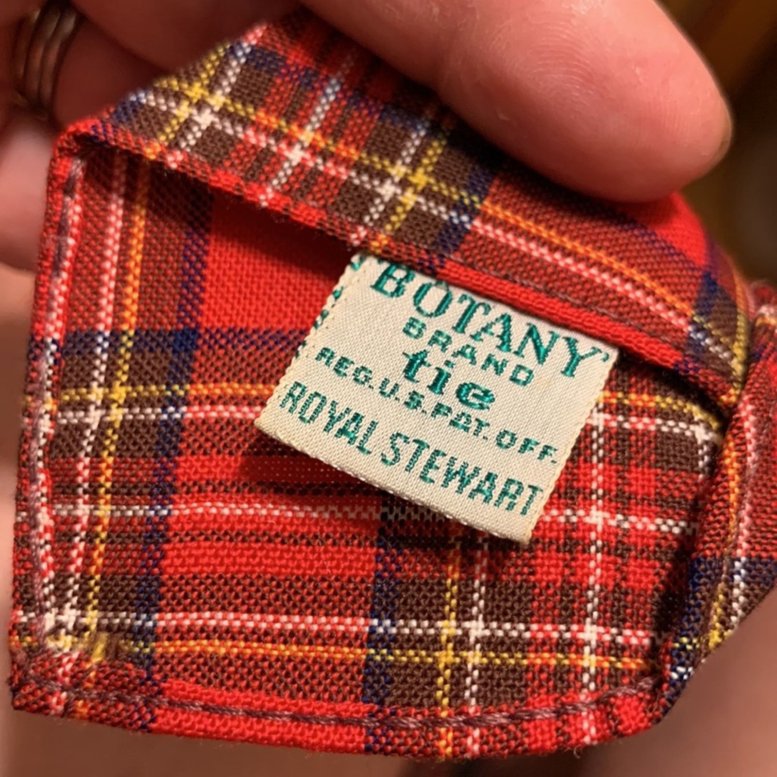 Botany 500 Scotland Botany Royal Stewart clan tartan plaid wool tie Size ONE SIZE - 4 Thumbnail