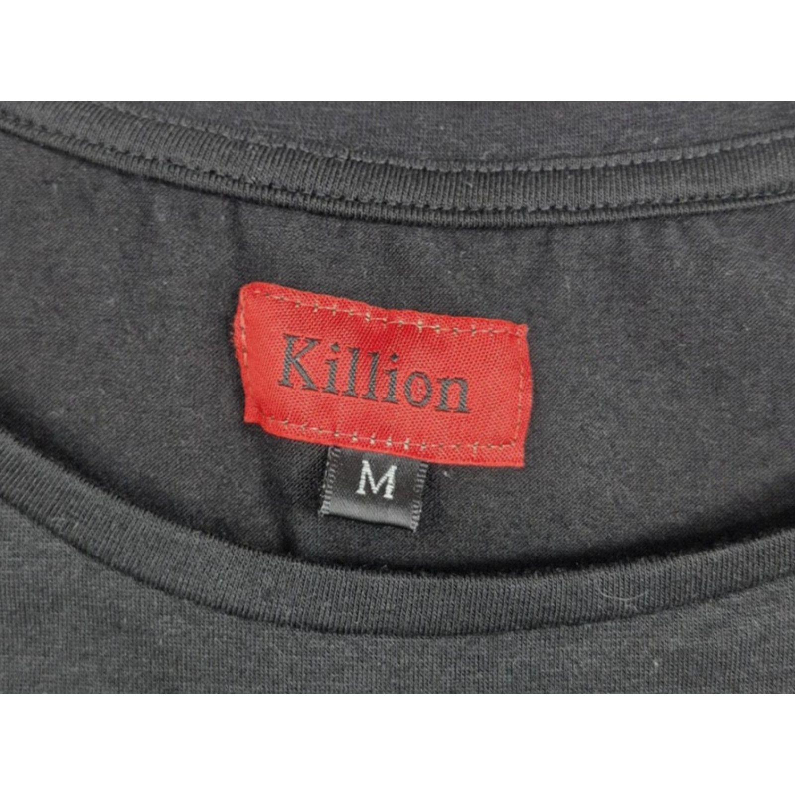 Vintage Killion Shirt Mens Medium Black Long Sleeve Curved Hem Crew Neck Tee Size US M / EU 48-50 / 2 - 5 Thumbnail
