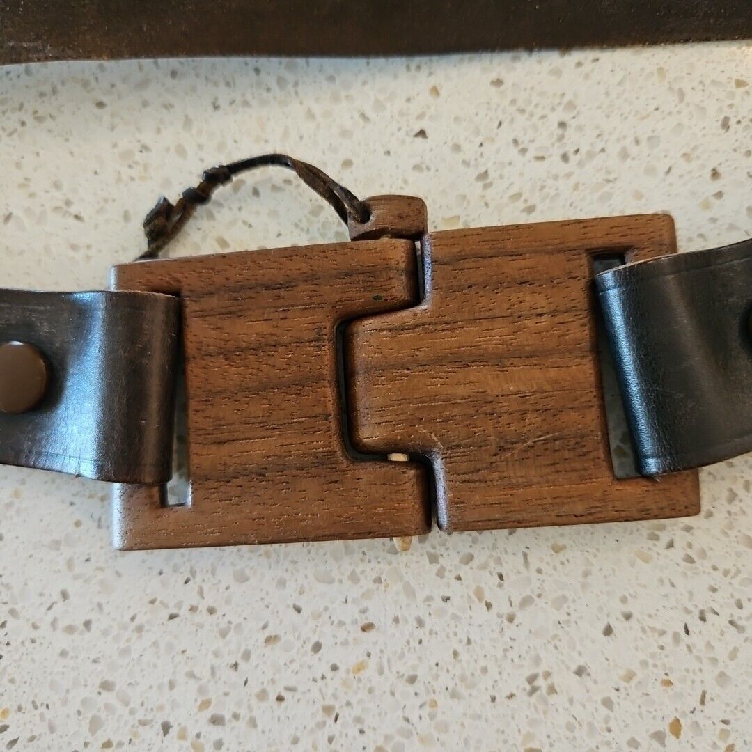Handmade Western Elk Hide Leather Belt Lot 2 Buckskin Pouch Whip Stit Size ONE SIZE - 15 Thumbnail