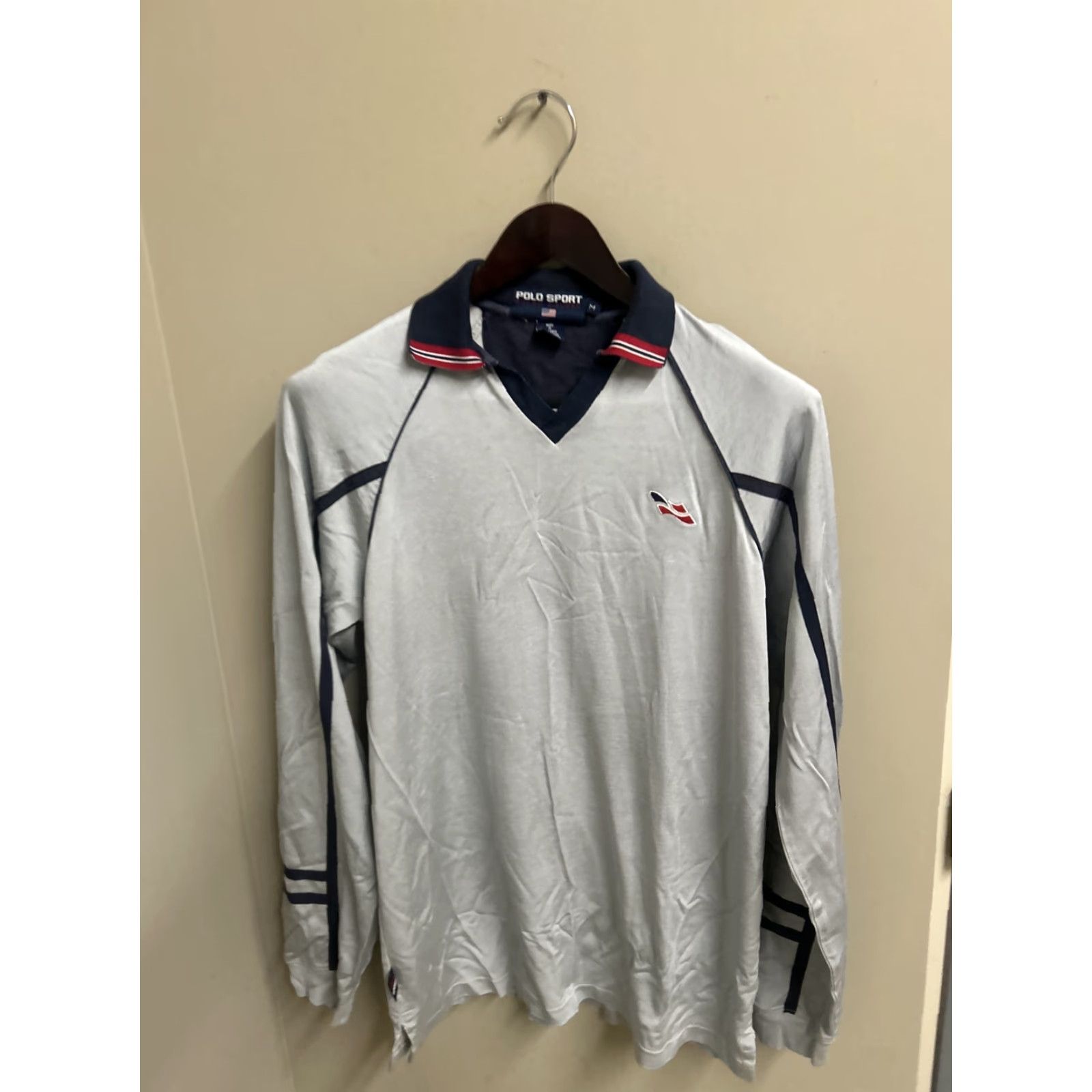 Polo Ralph Lauren VINTAGE Ralph Lauren Polo Sweatshirt Shirt Unisex Adults M Gray Fleece Logo Pullover 90s City Classic Retro Sports Skiing Mens Womens Size US M / EU 48-50 / 2 - 3 Thumbnail