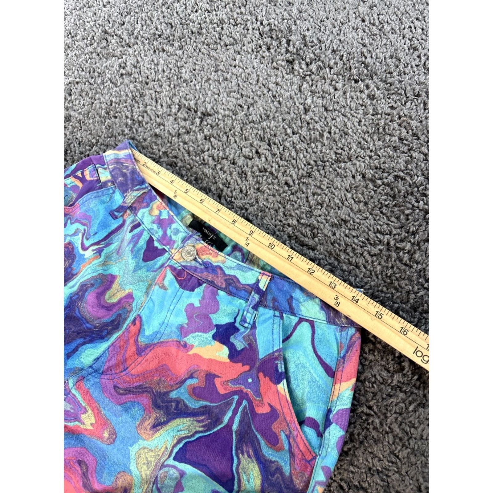 Forever 21 2. Keep exact spelling and capitalization from original (Forever 21 Carpenter Jeans Womens 28x28 Tye Dye Psycodelic Baggy Wide Party Y2K) Size 28" / US 6 / IT 42 - 4 Thumbnail