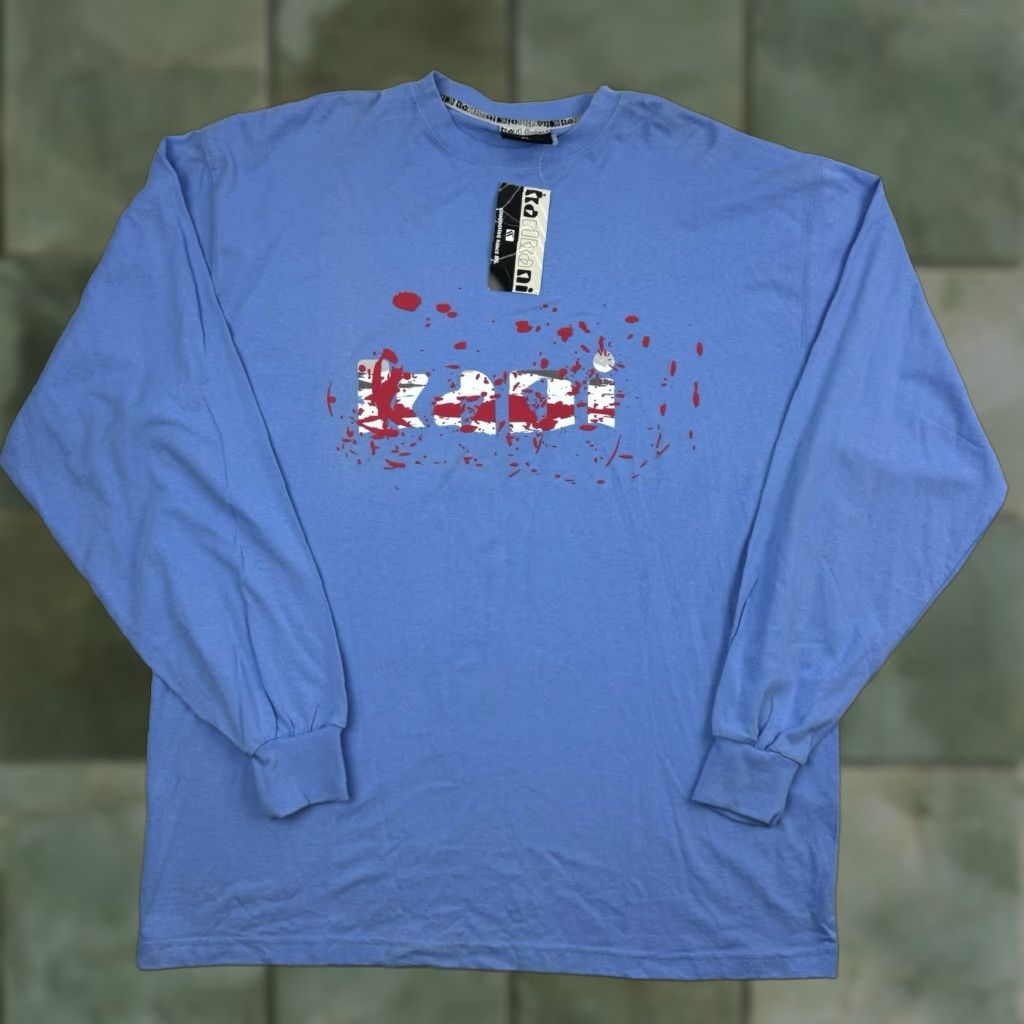 Karl Kani VINTAGE Karl Kani Long Sleeve Shirt Adult XL Blue Hipster 90s Y2K Graphic Mens Size US XL / EU 56 / 4 - 1 Thumbnail